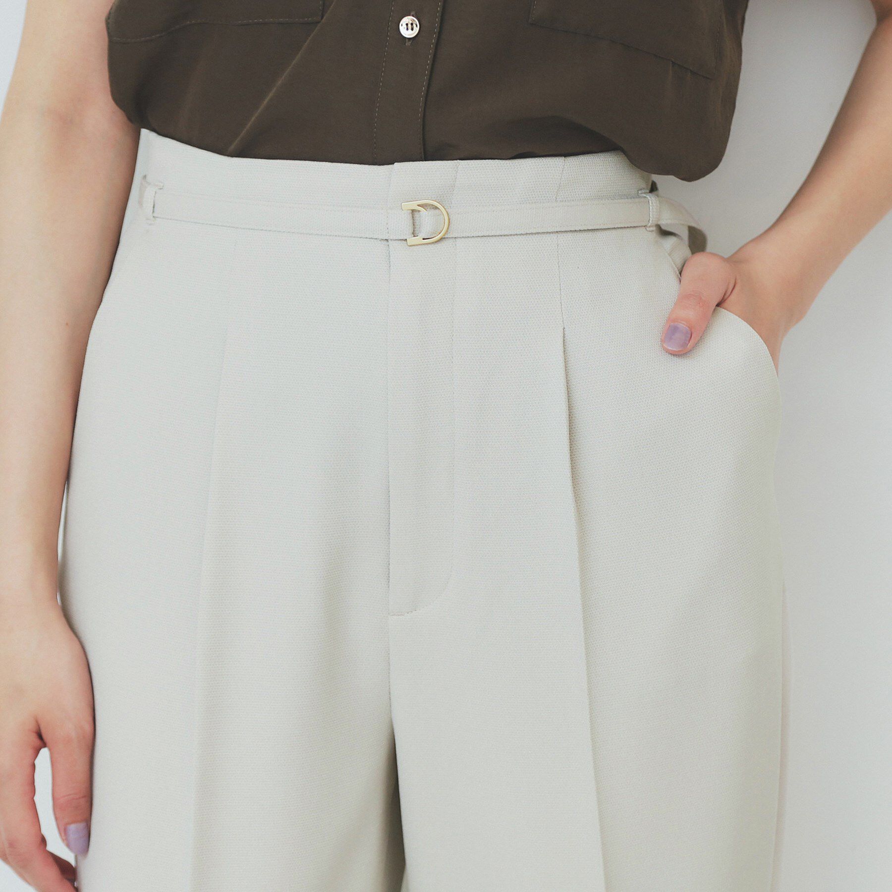 index「ストレッチテーパードパンツ【洗濯機洗い可/吸水速乾/防シワ】」|その他|