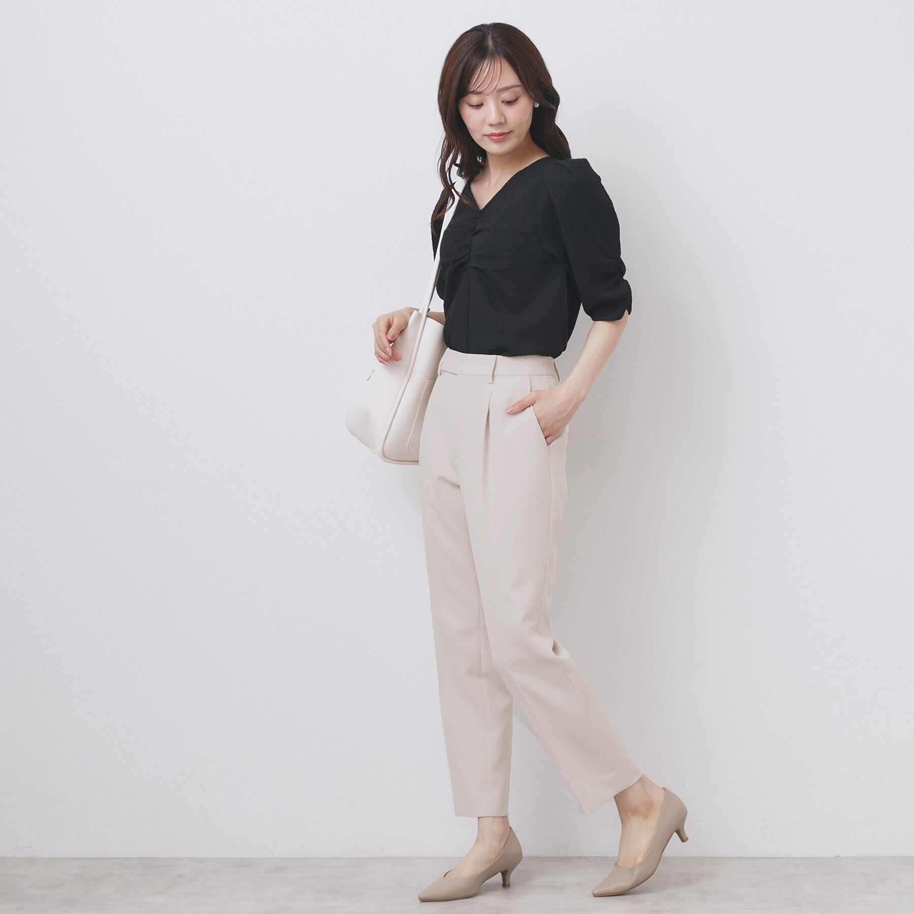 index「ストレッチテーパードパンツ/セットアップ対応【洗濯機洗い可/イージーアイロン/防シワ】」|その他|