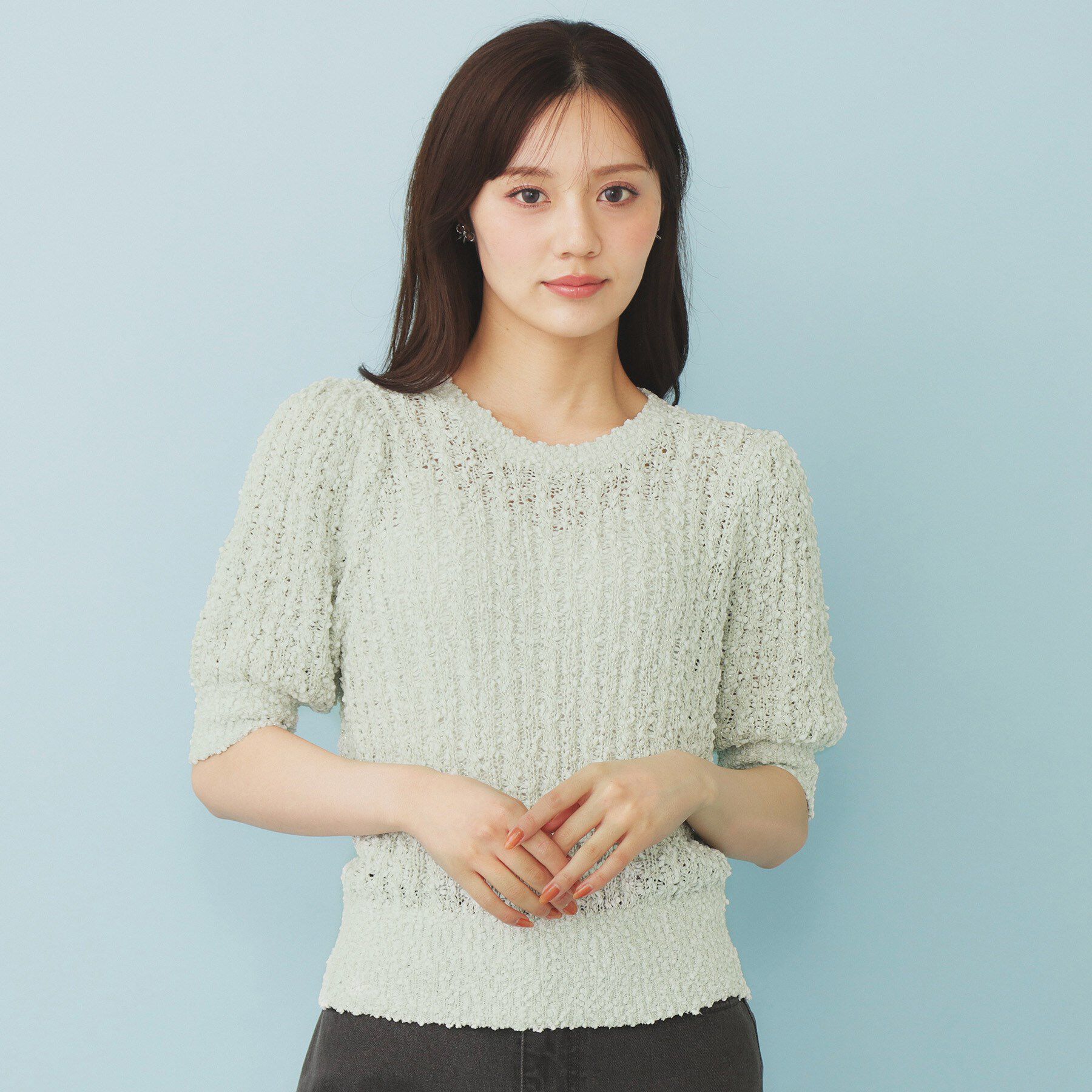 index「ポップコーンラメシアーニット【洗濯機洗い可/抗ピル】」|ニット・セーター|