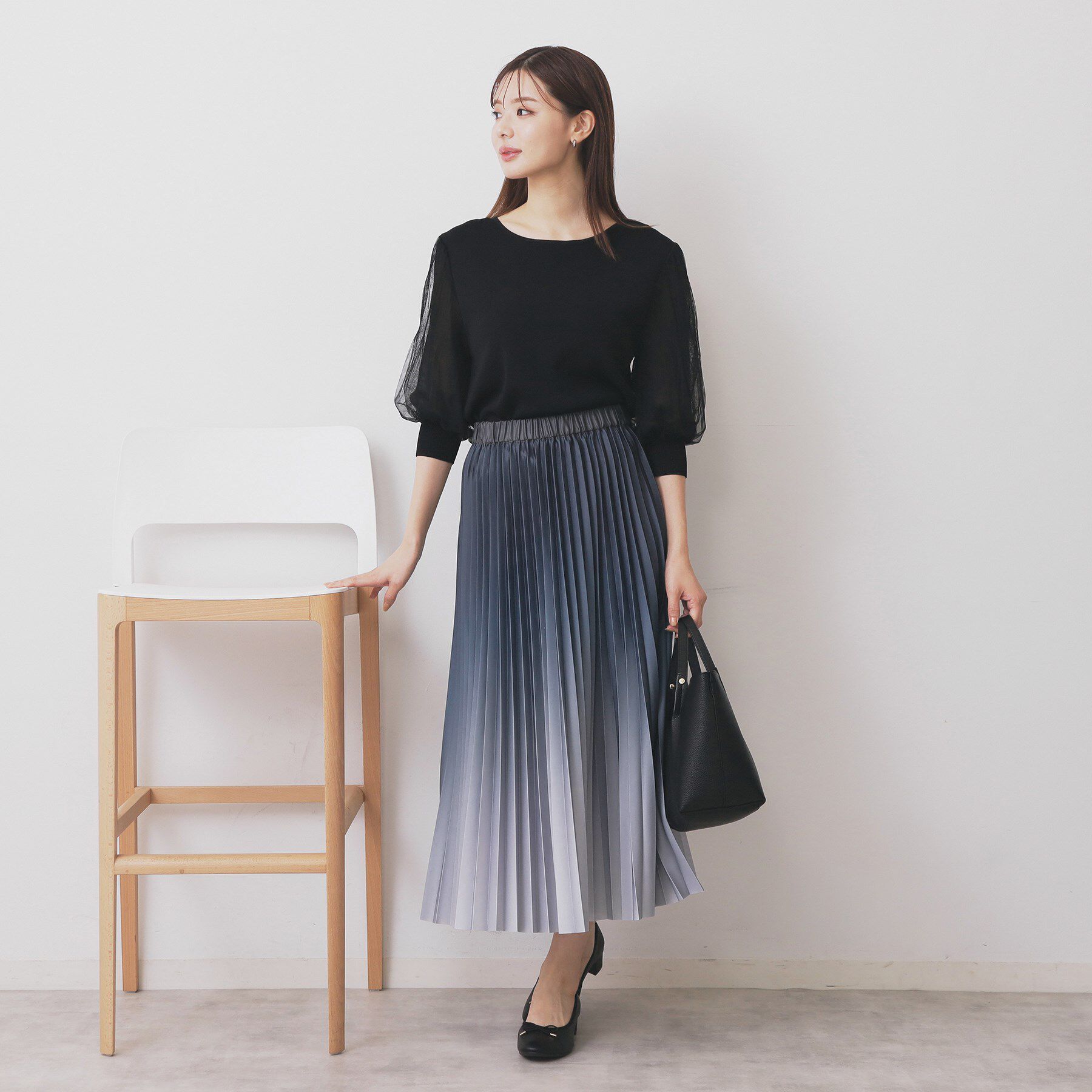 index「グラデーションプリーツスカート【洗濯機OK/防シワ】」|スカート|