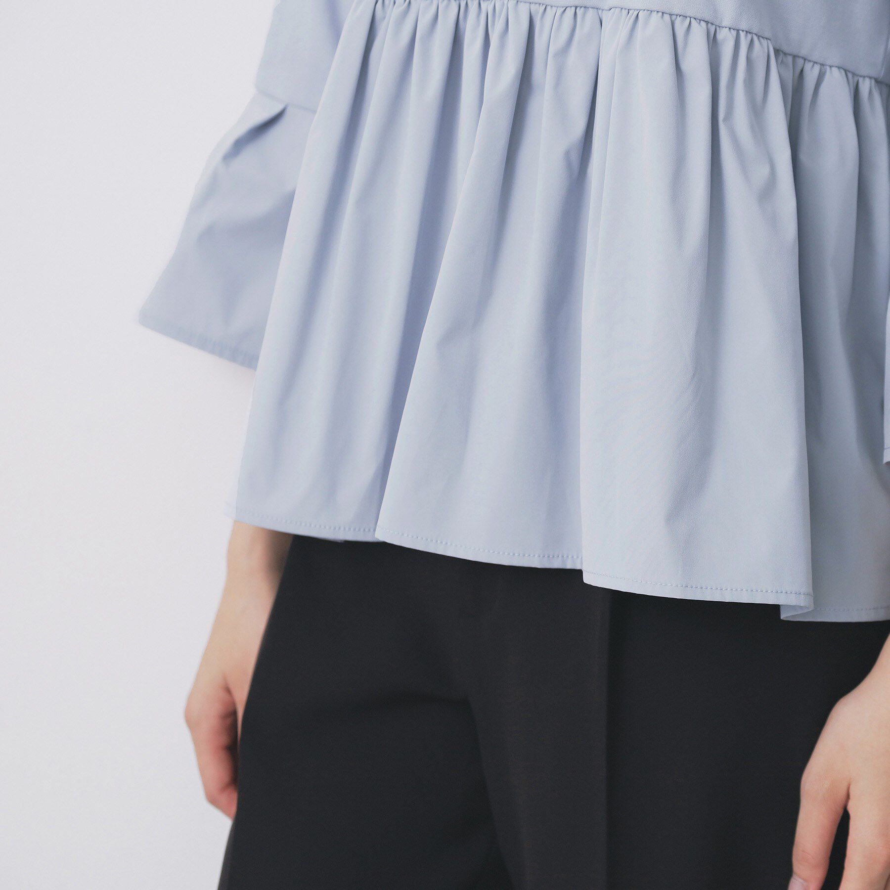 index「ドッキングペプラムトップス【洗濯機洗い可】」|Tシャツ・カットソー|