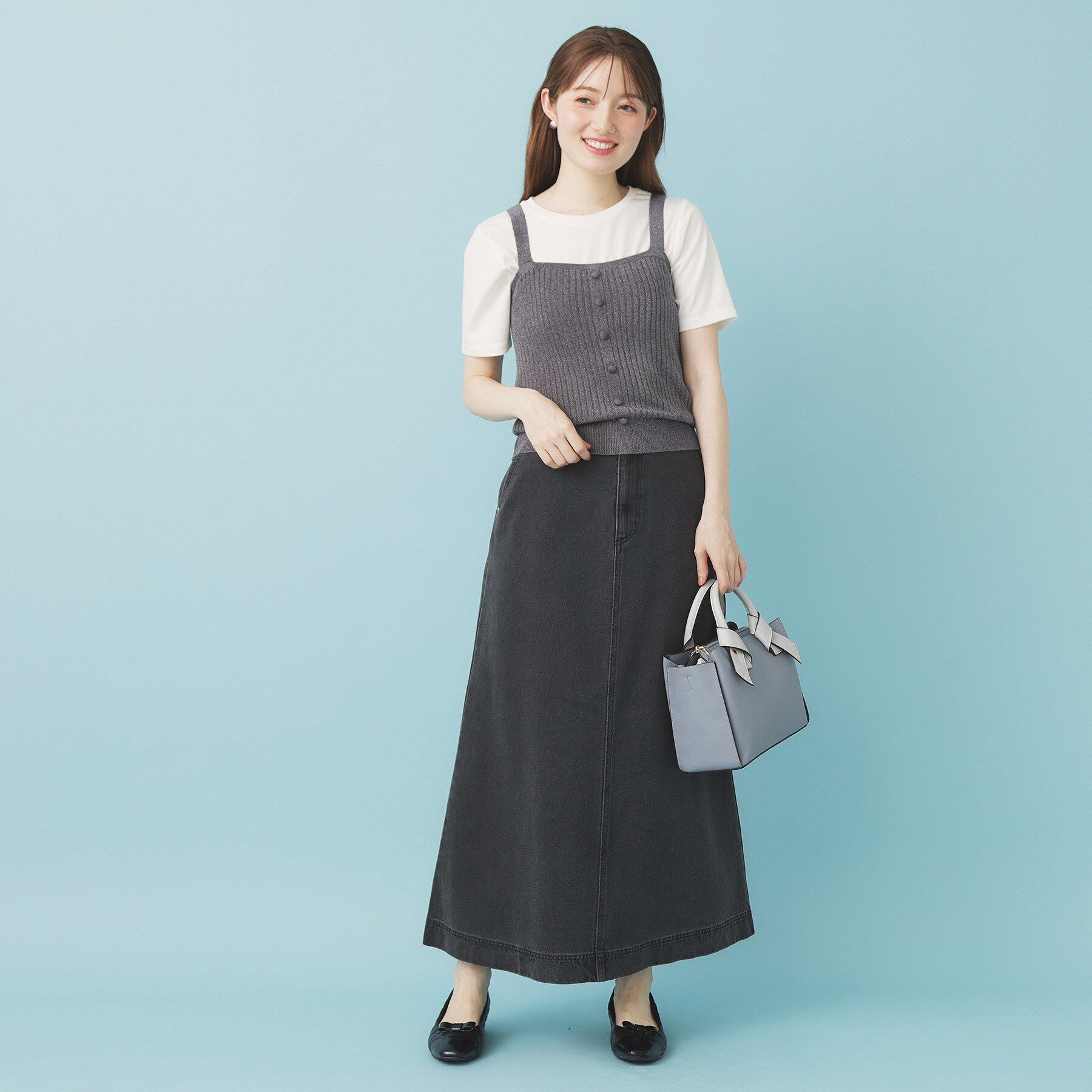 index「ミニモールラメビスチェキャミ/アンサンブル対応【洗濯機OK】」|ニット・セーター|