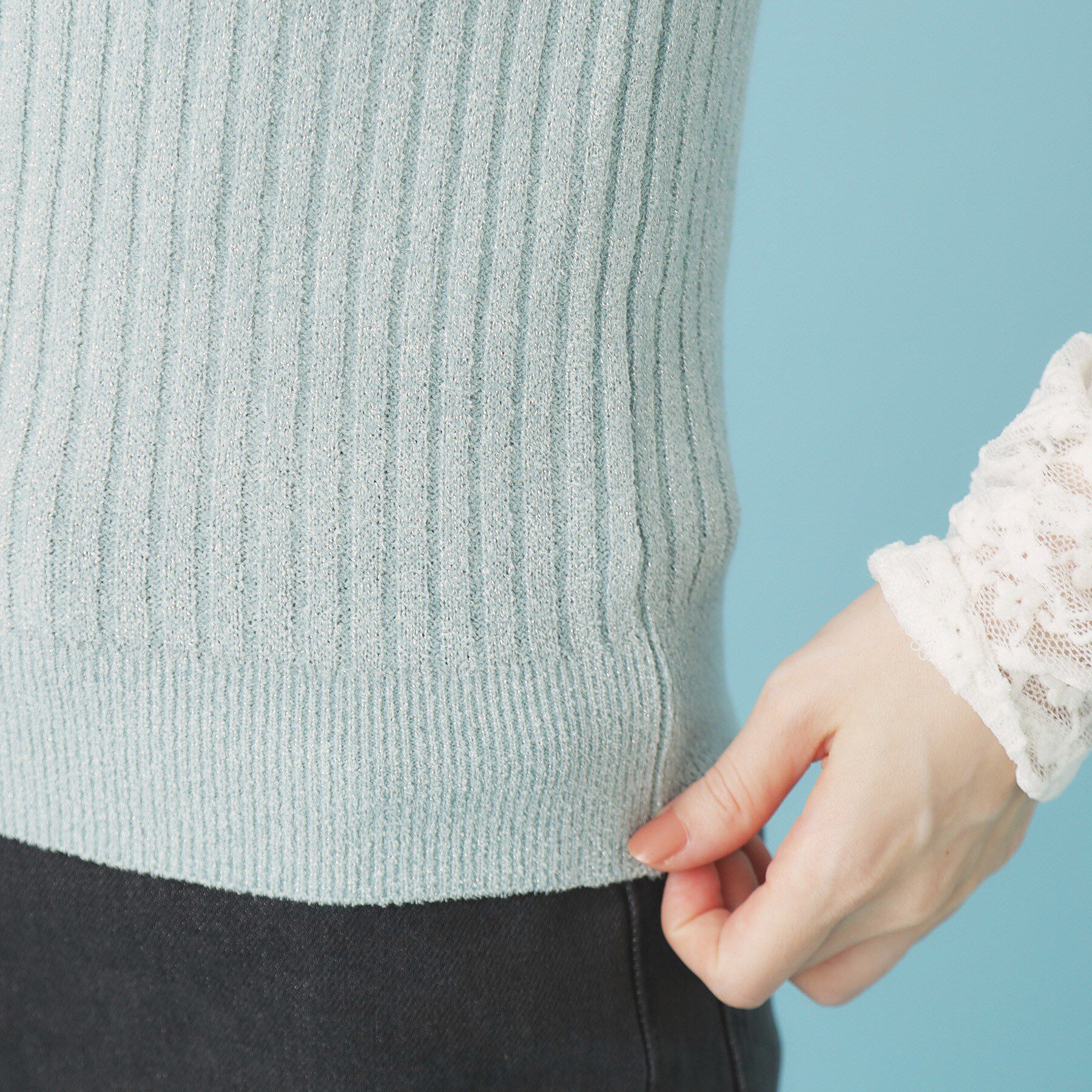 index「ミニモールラメビスチェキャミ/アンサンブル対応【洗濯機OK】」|ニット・セーター|