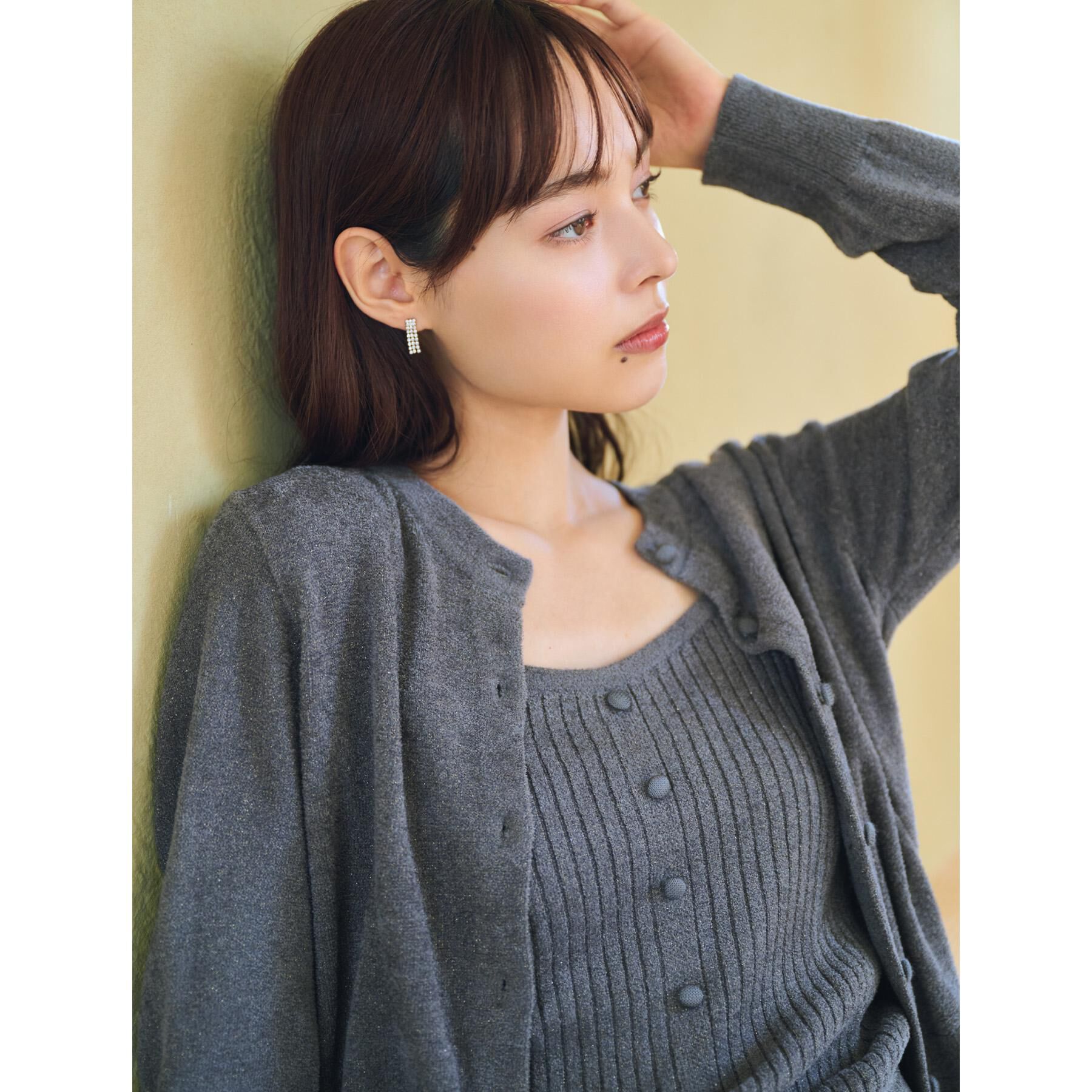 index「ミニモールラメビスチェキャミ/アンサンブル対応【洗濯機OK】」|ニット・セーター|