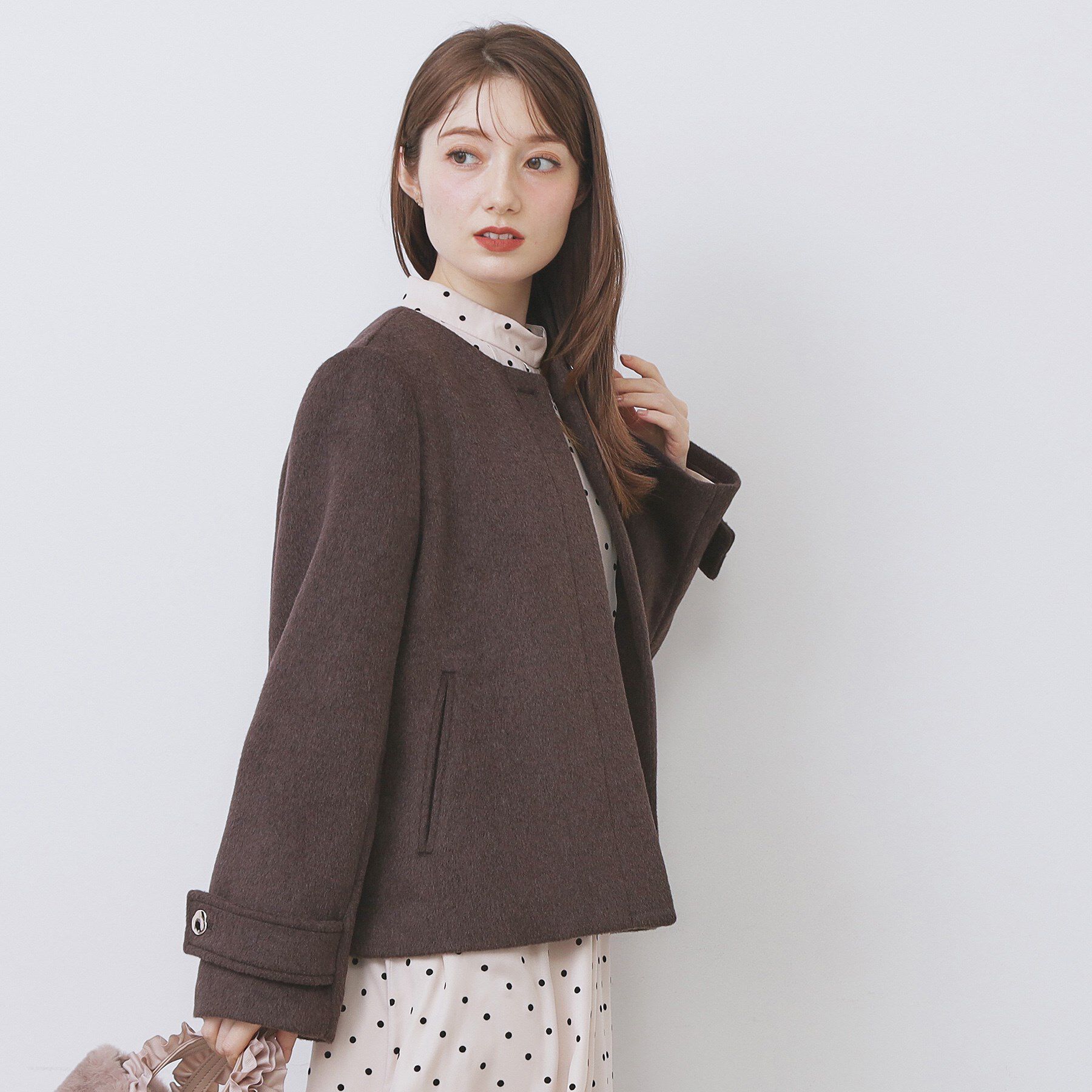 index「ノーカラーショートコート」|ノーカラーコート|