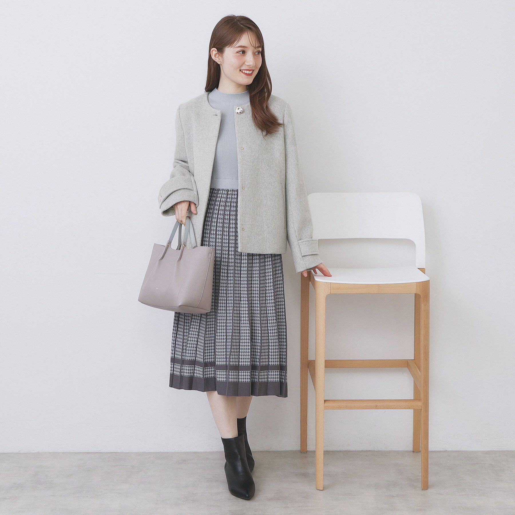 index「ノーカラーショートコート」|ノーカラーコート|