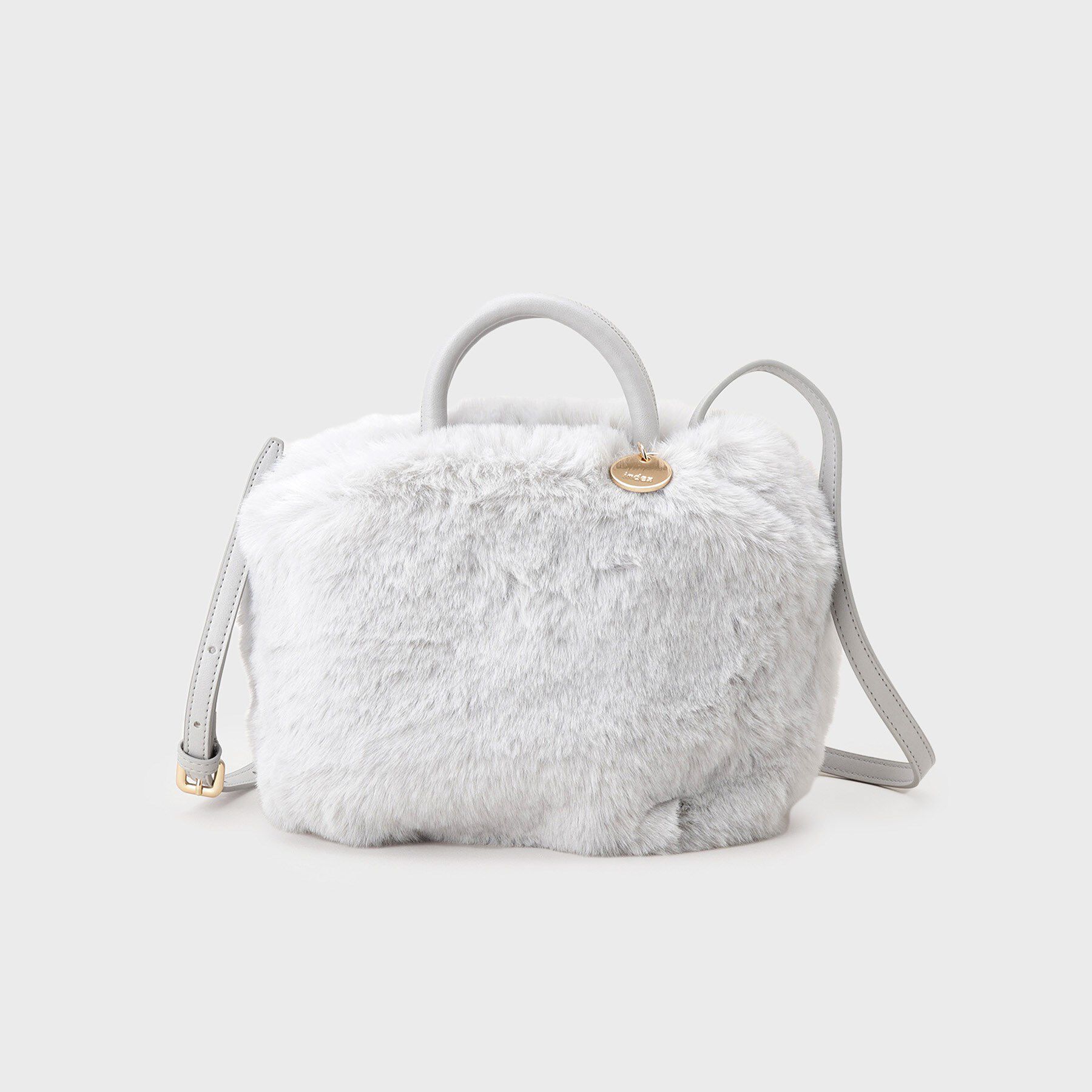 index「【2WAY】フェイクファーラウンドショルダーバッグ」|ショルダー・メッセンジャー|