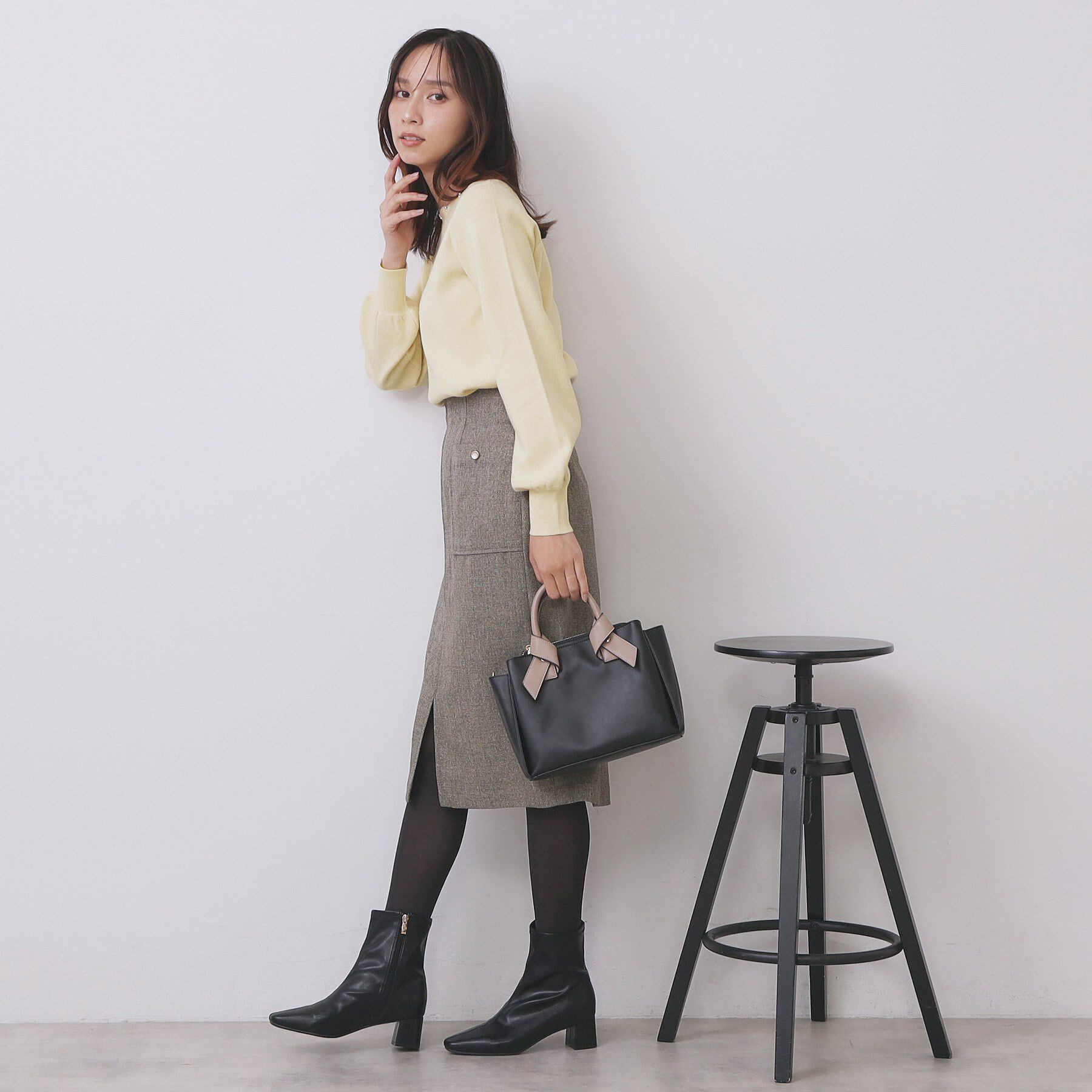 index「ラメスカラップビジューデザインニット【洗濯機OK】《6col/S～LL》」|ニット・セーター|