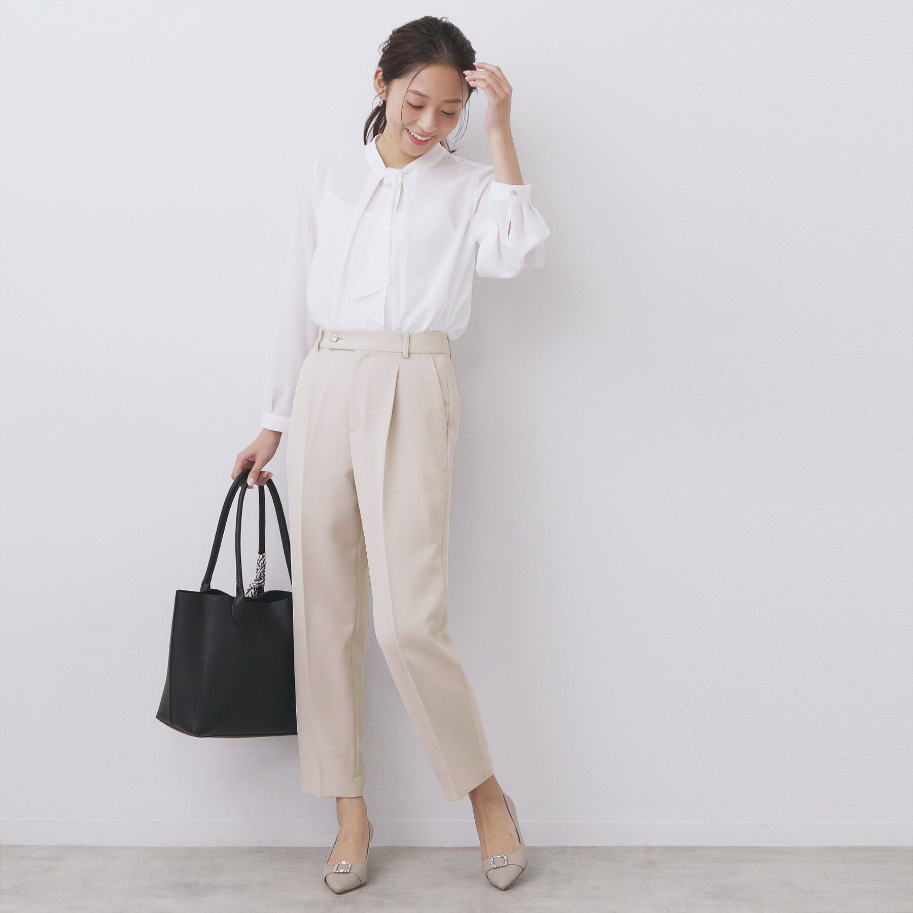 index「ストレッチテーパードパンツ/セットアップ可【洗濯機OK/防シワ/イージーアイロン】」|その他|