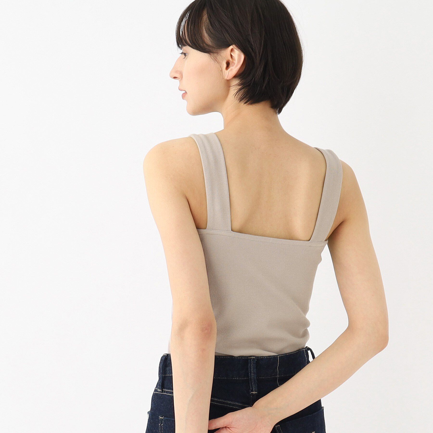 OPAQUE.CLIP「ワイドストラップキャミソール【洗濯機洗い可】」|キャミソール|