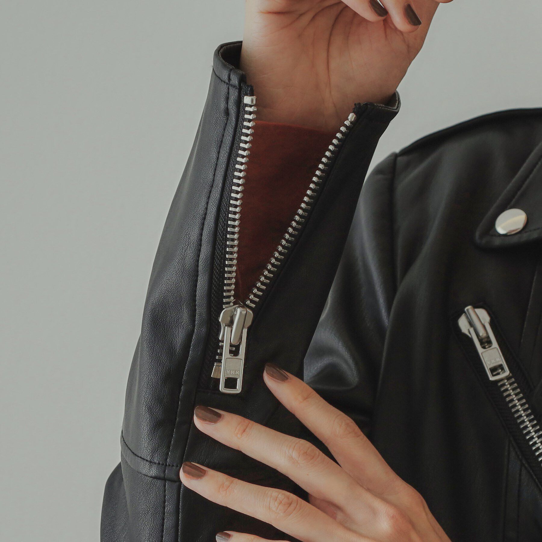 OPAQUE.CLIP「【大草直子さんコラボ】ショート丈ライダースジャケット」|ライダースジャケット|