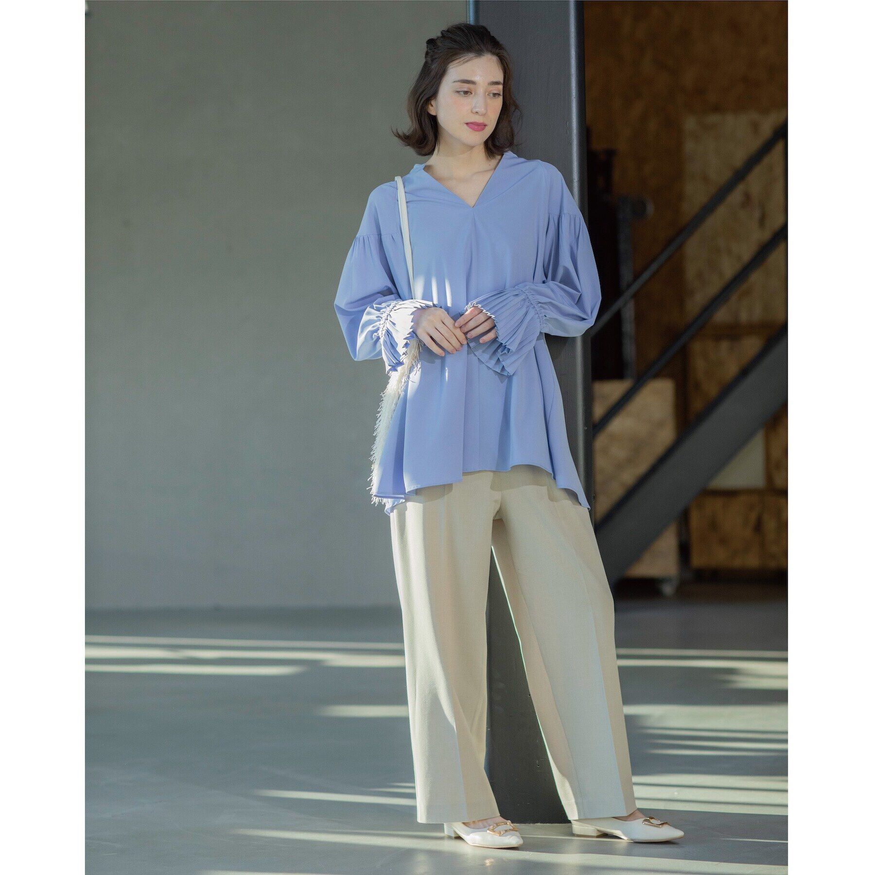 OPAQUE.CLIP「《S-LLsize》美脚ストレッチイージーワイドパンツ【洗濯機洗い可】」|その他|