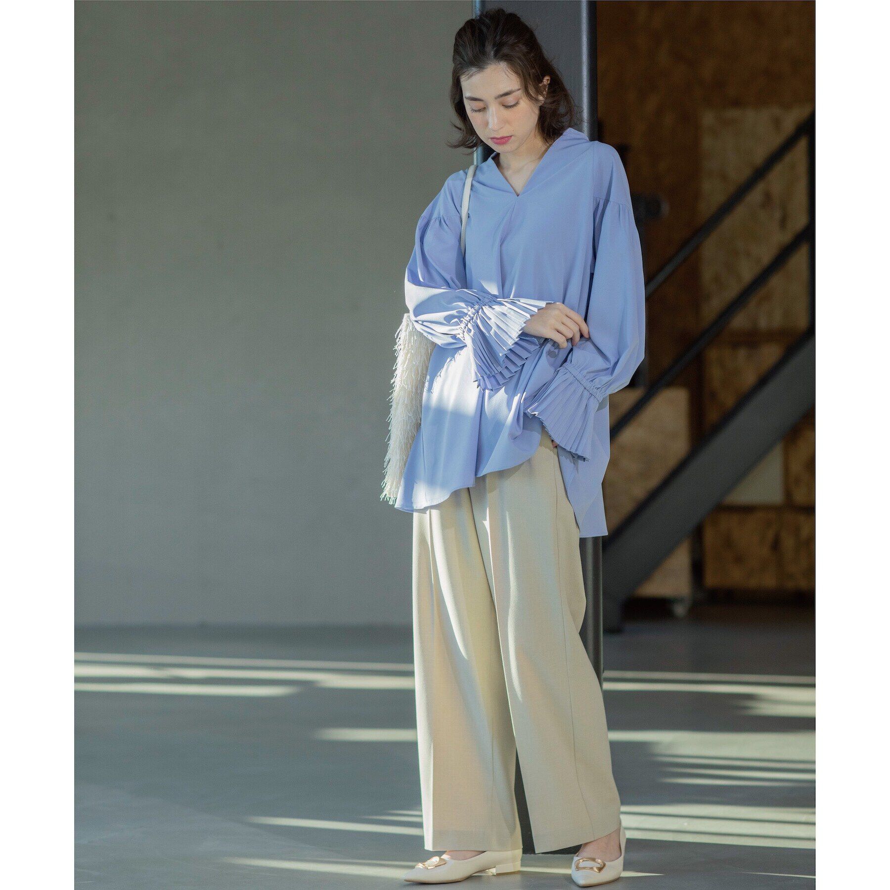 OPAQUE.CLIP「《S-LLsize》美脚ストレッチイージーワイドパンツ【洗濯機洗い可】」|その他|