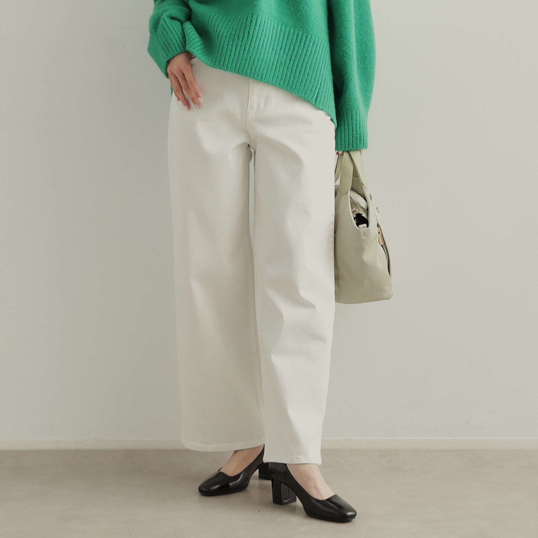 OPAQUE.CLIP「《SS-LLsize》ストレッチバギーデニム【洗濯機洗い可】」|デニム|