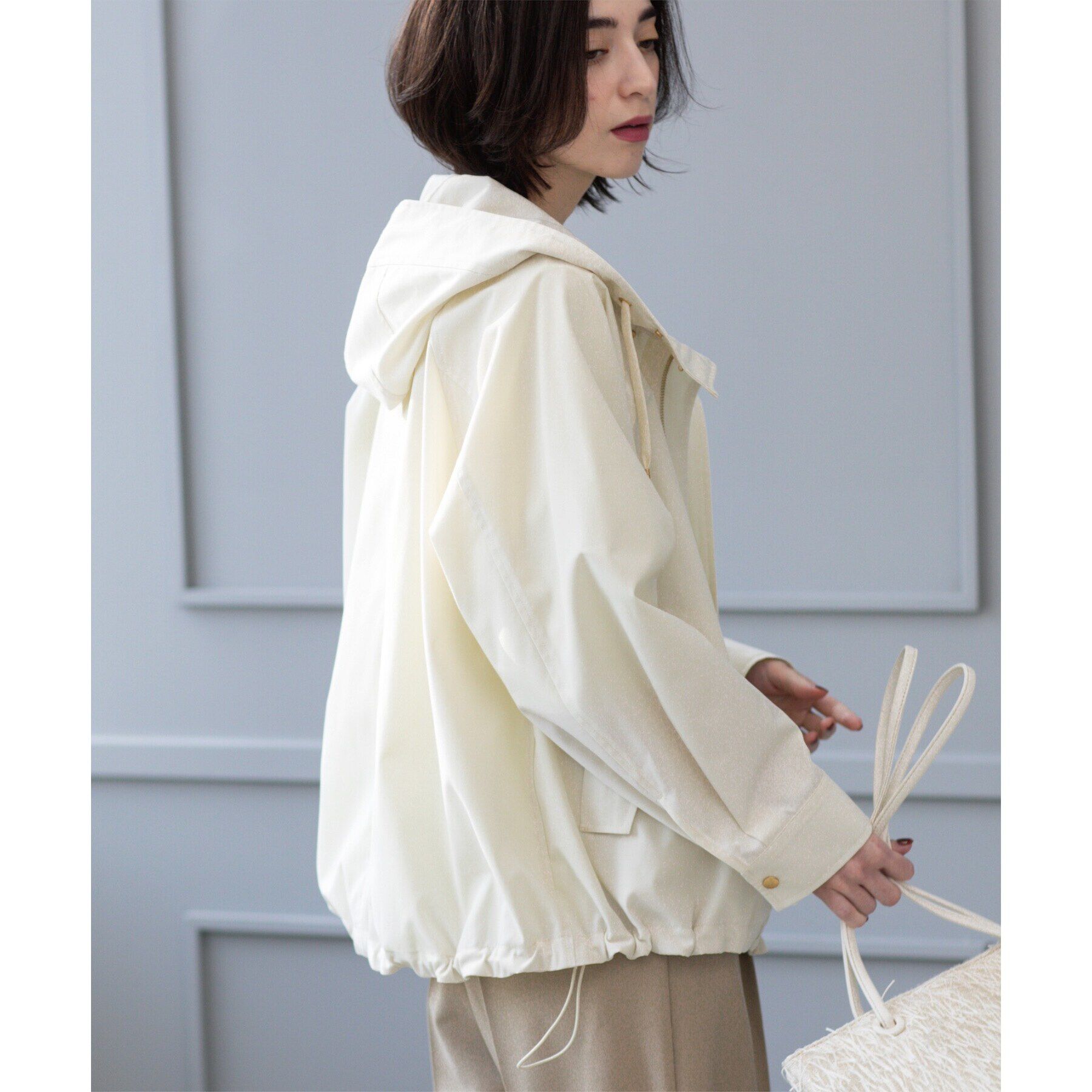 OPAQUE.CLIP「《SS-LLsize》撥水フードブルゾン【洗濯機洗い可/花粉対応】」|ブルゾン・スタジャン|