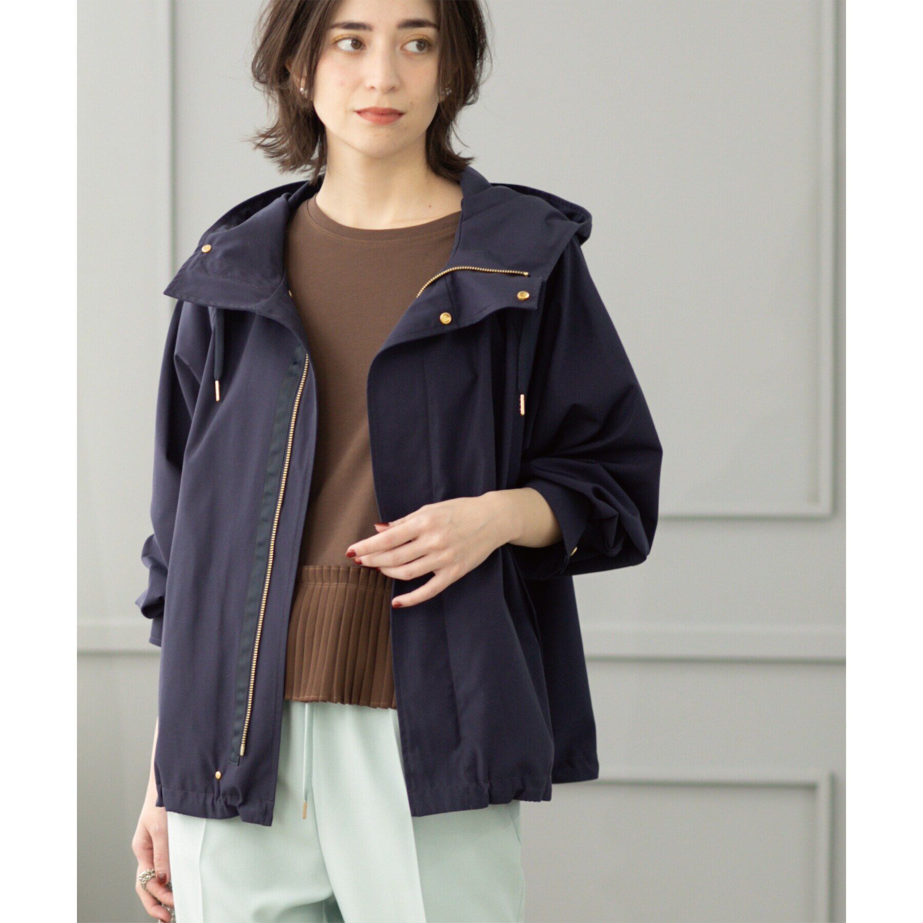 OPAQUE.CLIP「《SS-LLsize》撥水フードブルゾン【洗濯機洗い可/花粉対応】」|ブルゾン・スタジャン|