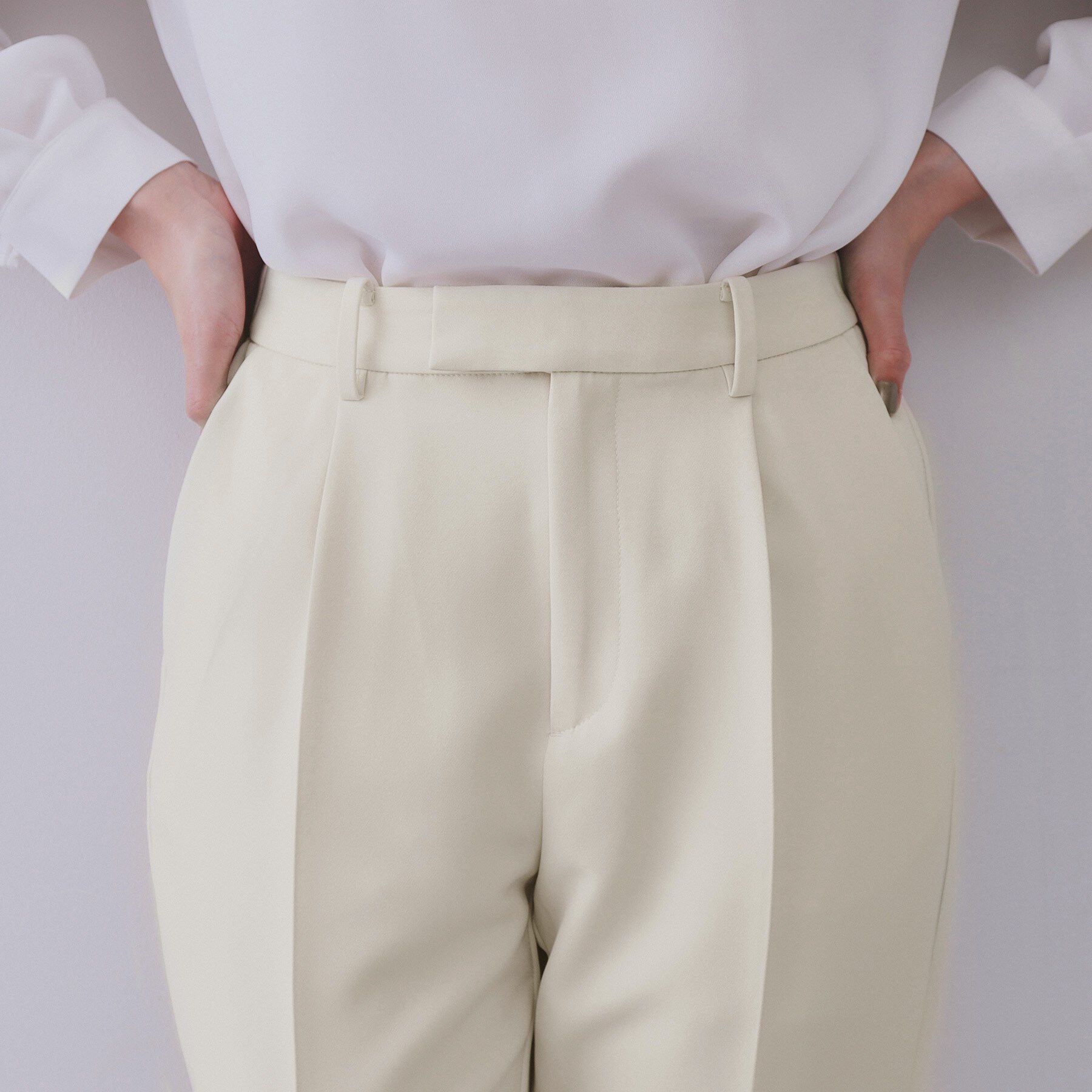 OPAQUE.CLIP「《通勤対応/セットアップ対応》ステップヘムテーパードパンツ【洗濯機洗い可】」|その他|