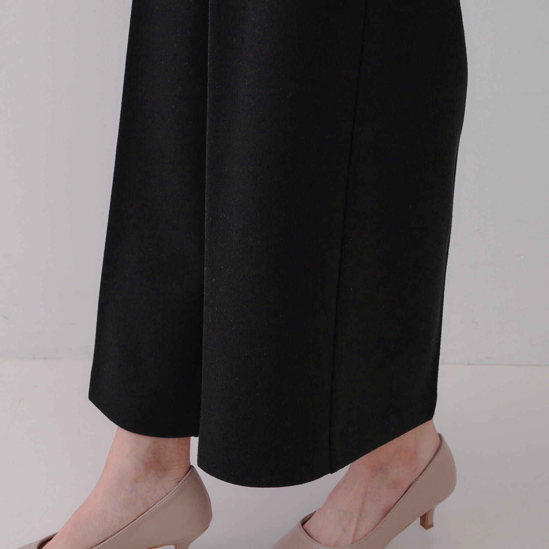 OPAQUE.CLIP「ウールライクストレッチ ワイドクロップドパンツ【洗濯機洗い可】」|その他|