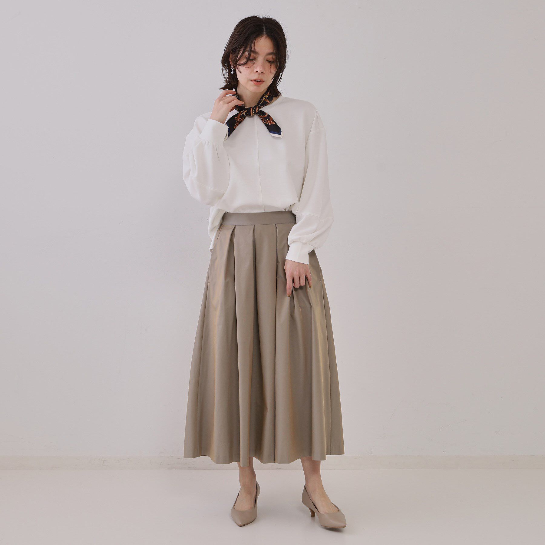 OPAQUE.CLIP「ボリュームスリーブトップス【洗濯機洗い可】」|Tシャツ・カットソー|