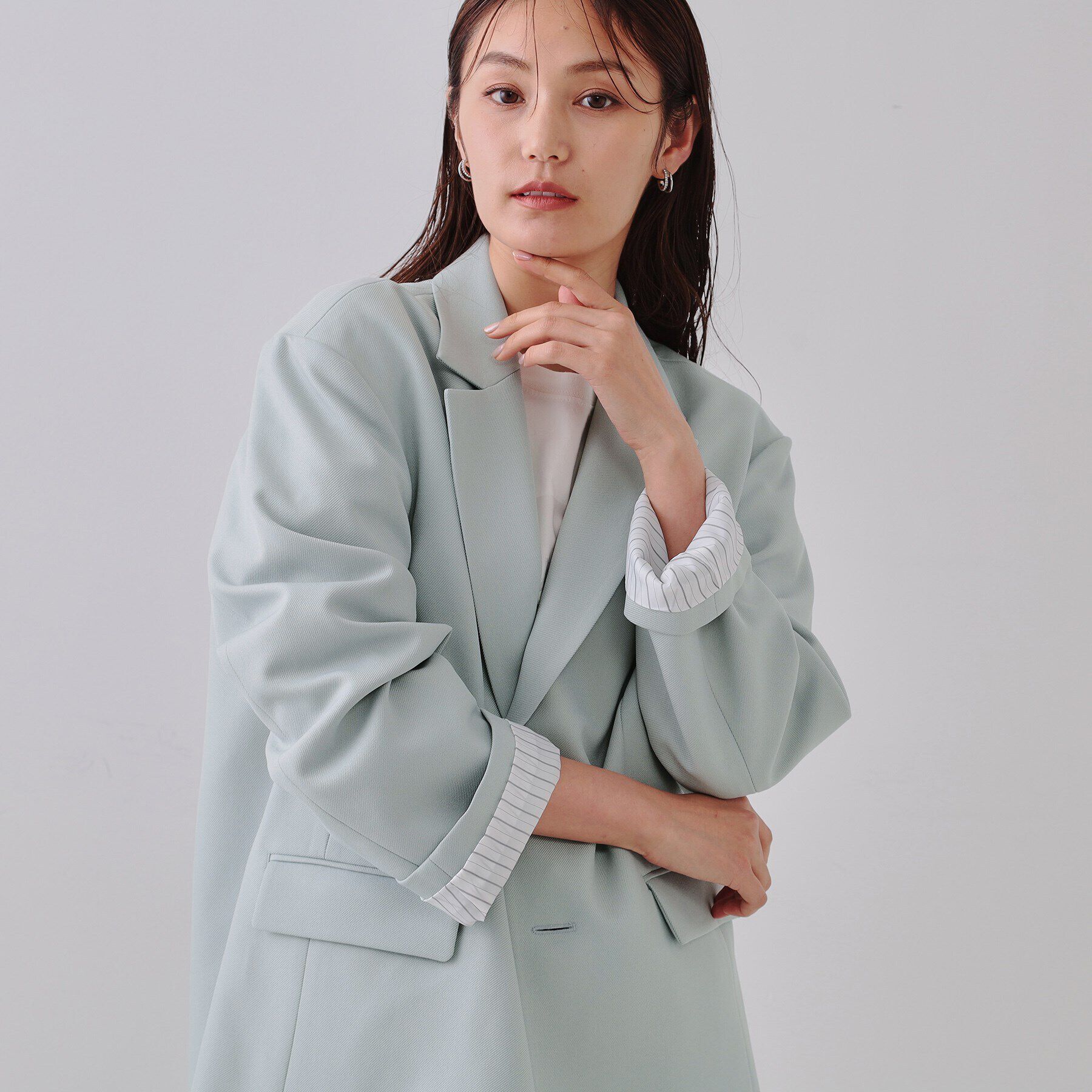 OPAQUE.CLIP「オーバーサイズテーラードジャケット【洗える】」|テーラードジャケット|