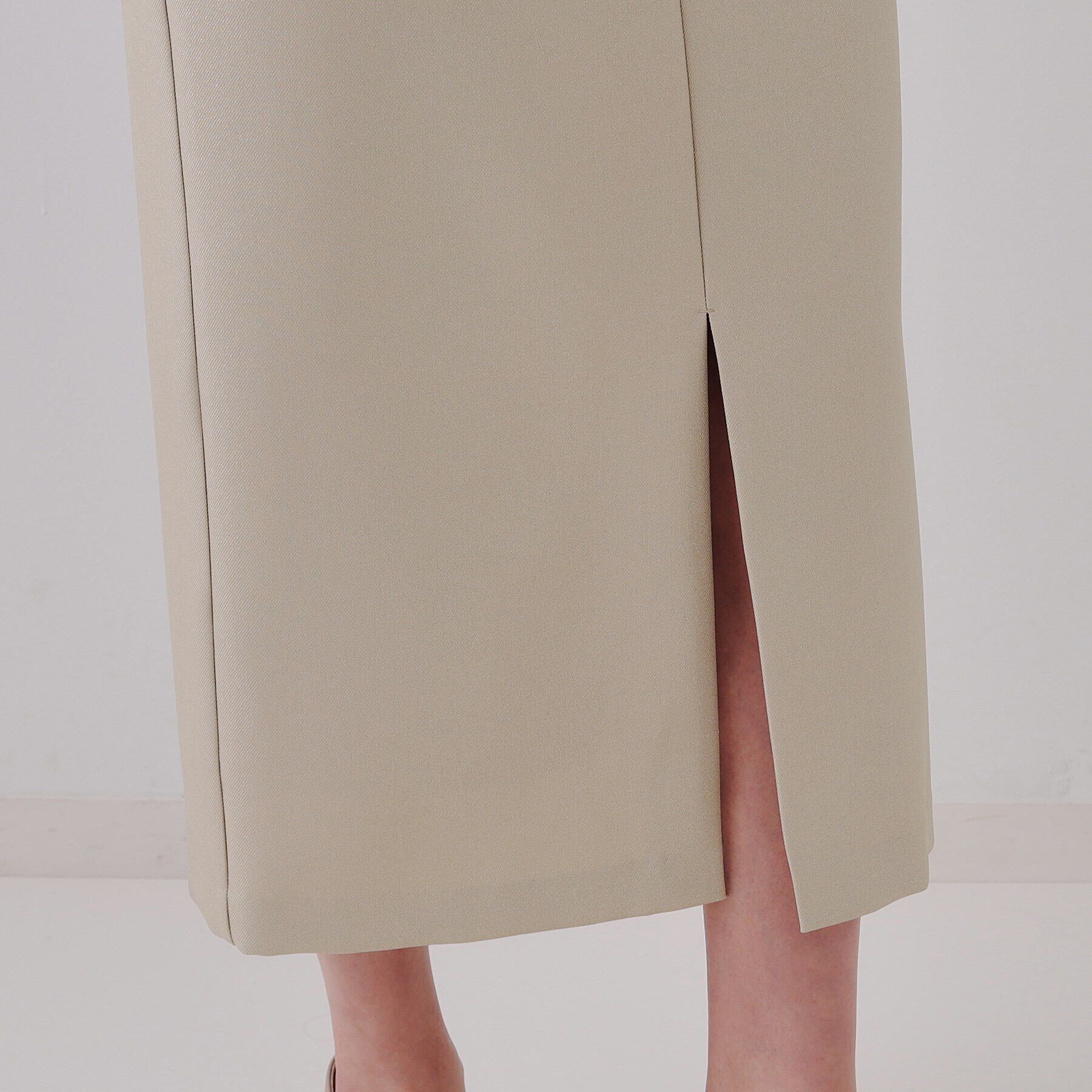 OPAQUE.CLIP「ラメナロースカート【洗濯機洗い可】」|スカート|