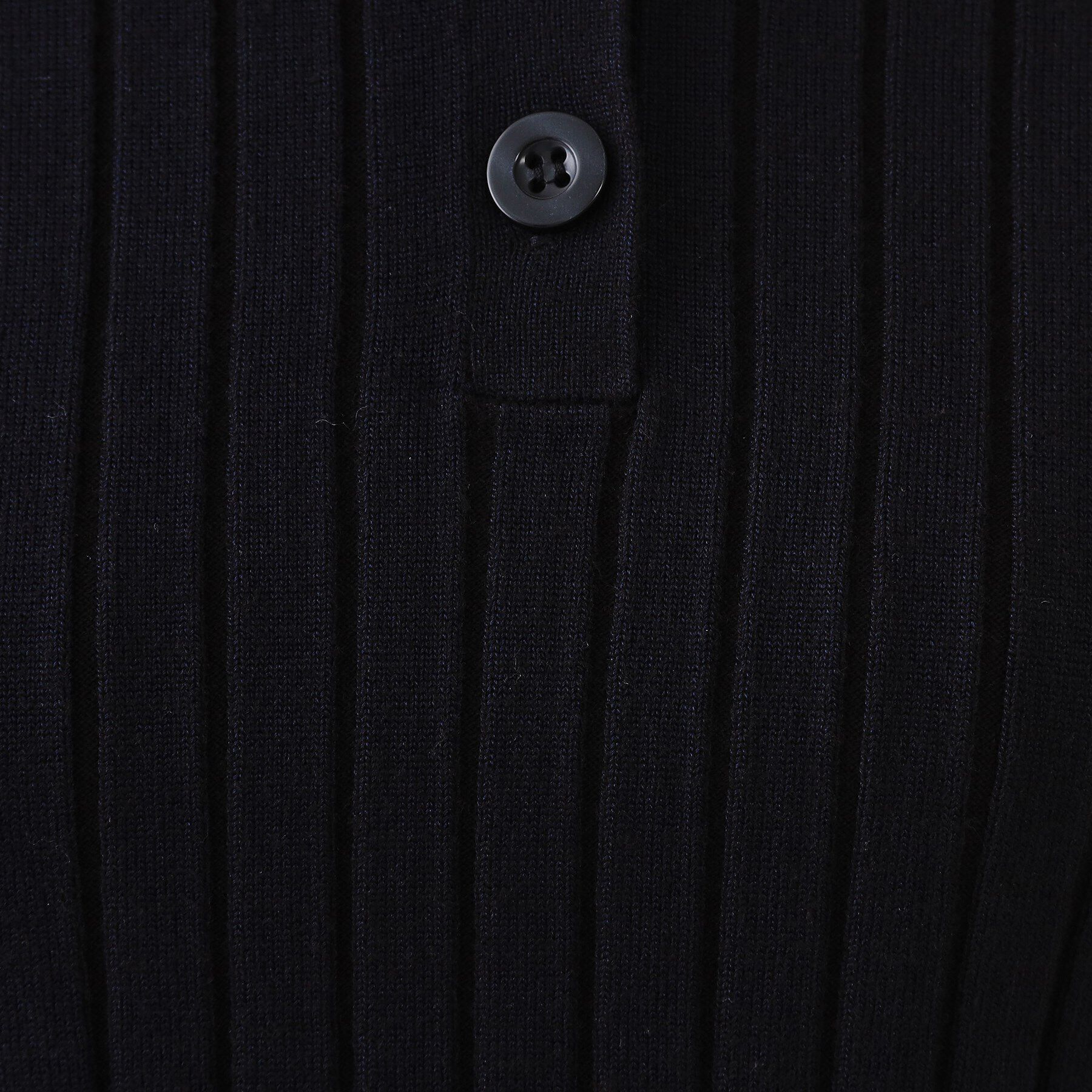 OPAQUE.CLIP「ワイドリブポロニット【洗濯機洗い可】」|ニット・セーター|