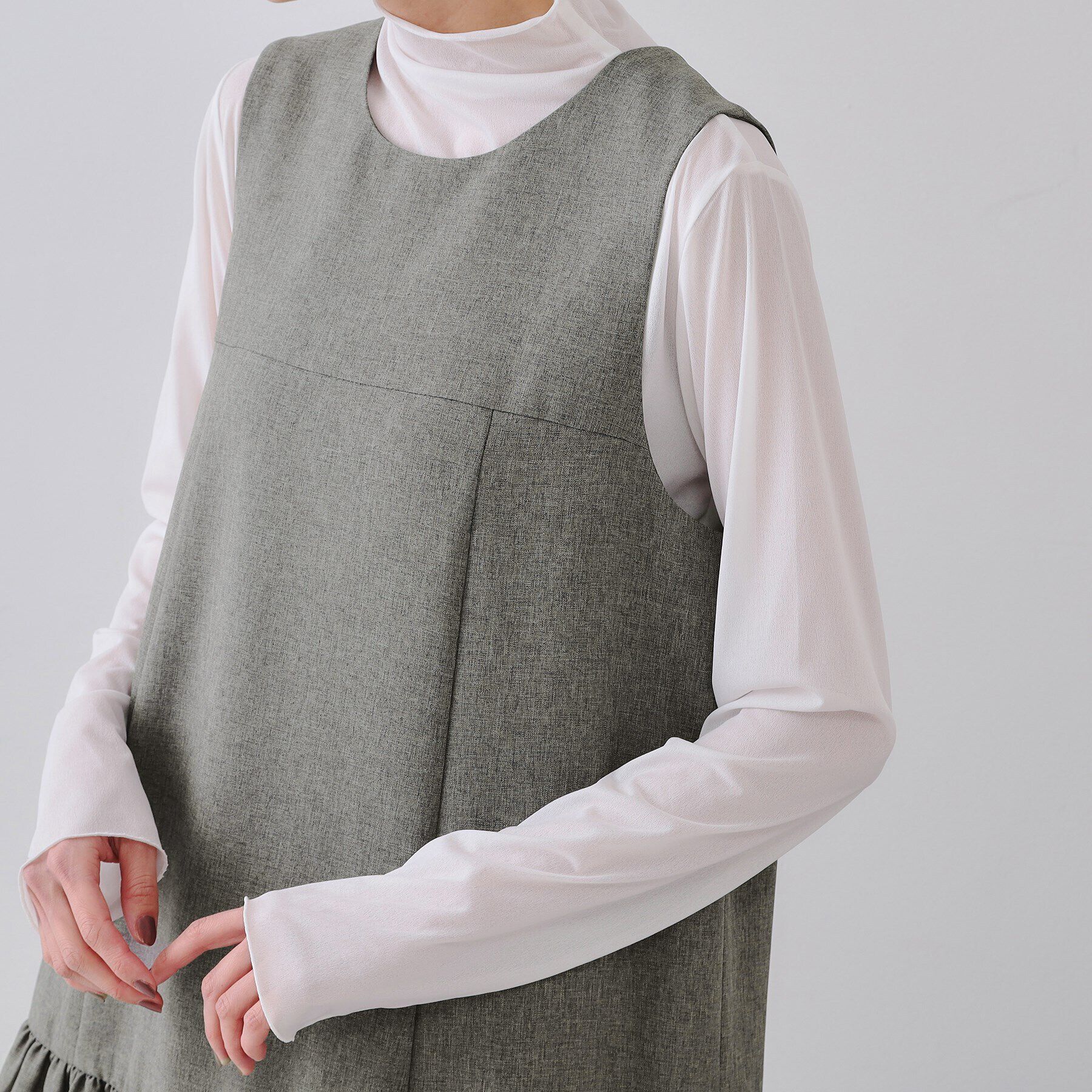 OPAQUE.CLIP「裾バルーンミニジャンスカ【洗濯機洗い可】」|ワンピース|