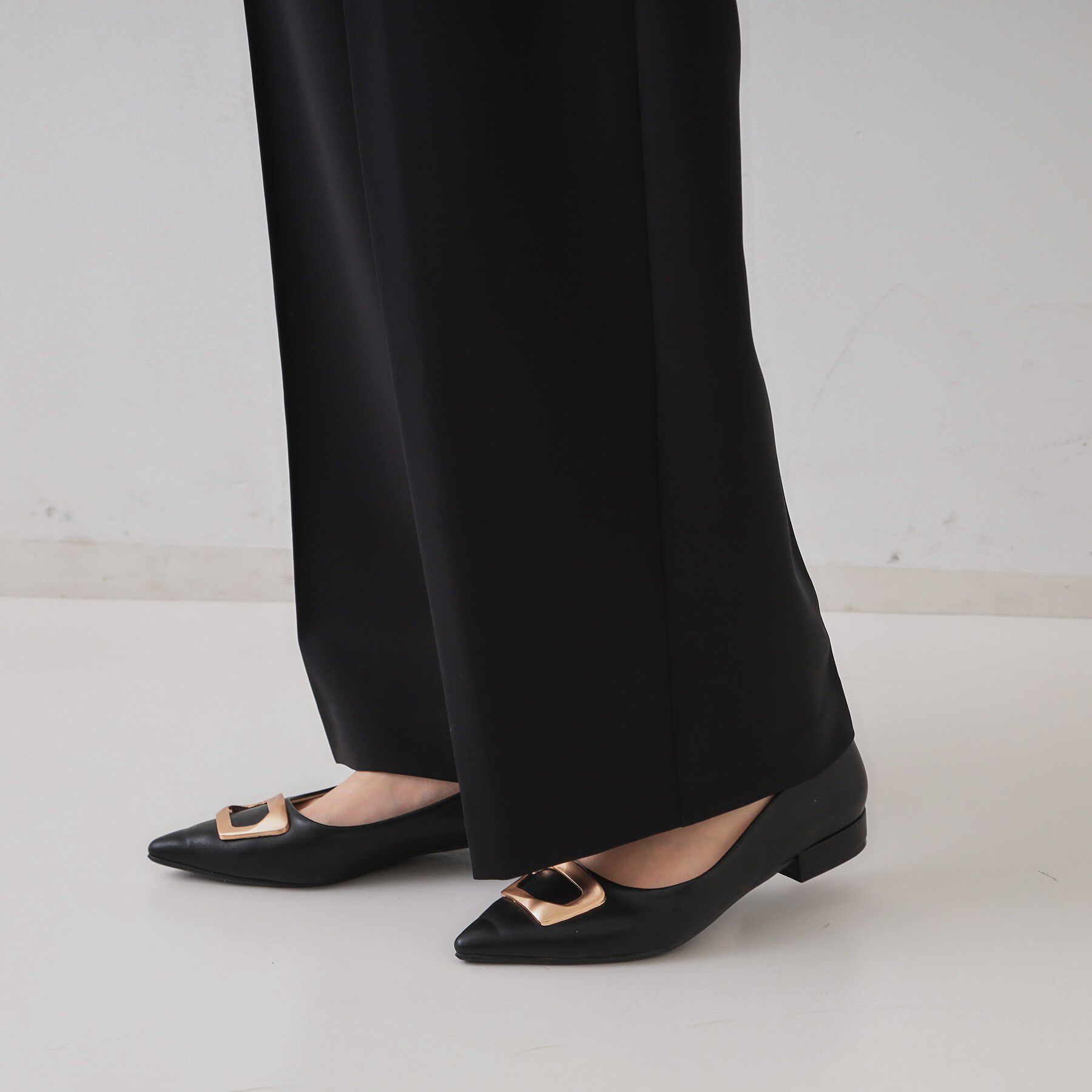 OPAQUE.CLIP「ストレッチタックワイドパンツ【洗濯機洗い可】」|その他|