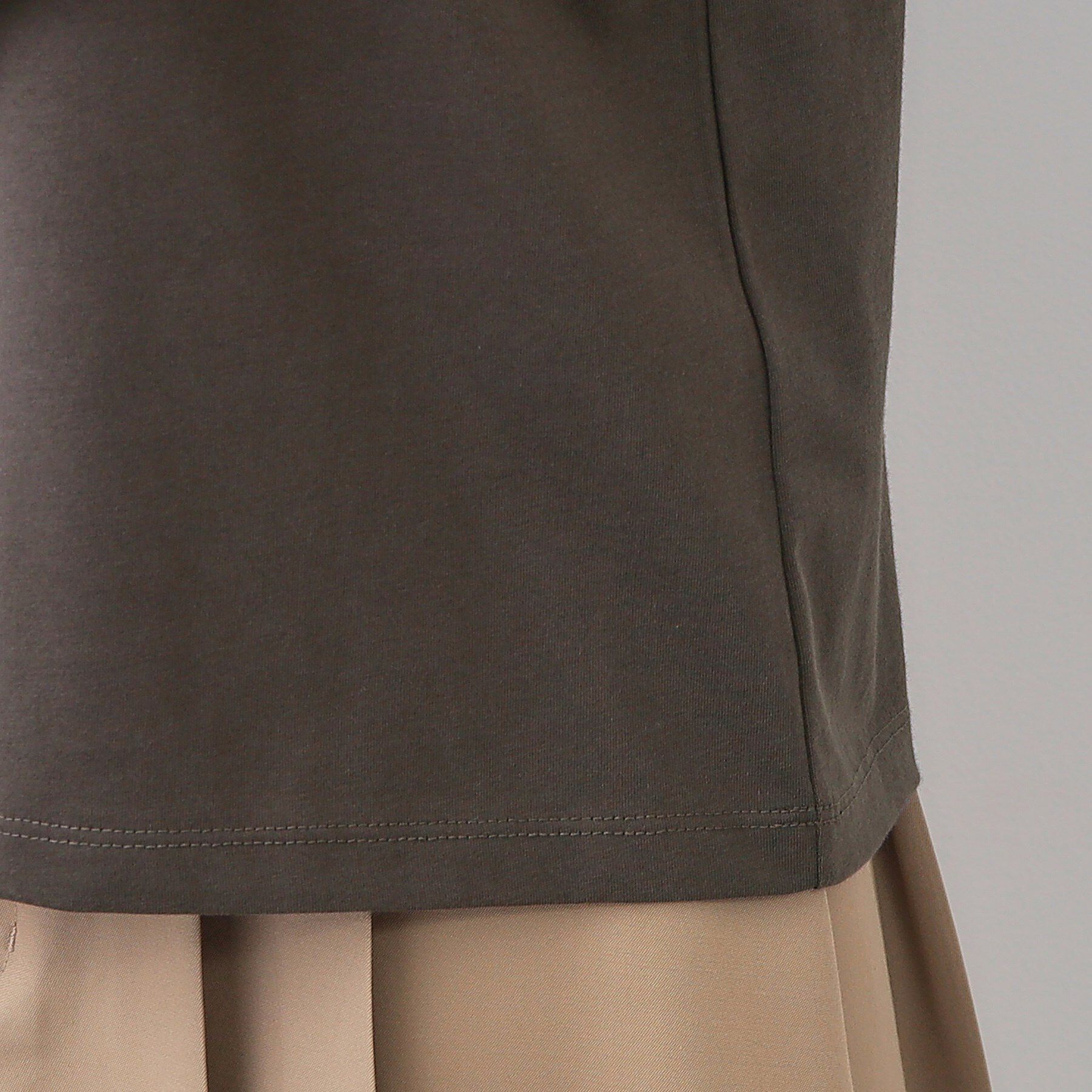 OPAQUE.CLIP「フリルドッキングカットソー【洗濯機洗い可】」|Tシャツ・カットソー|