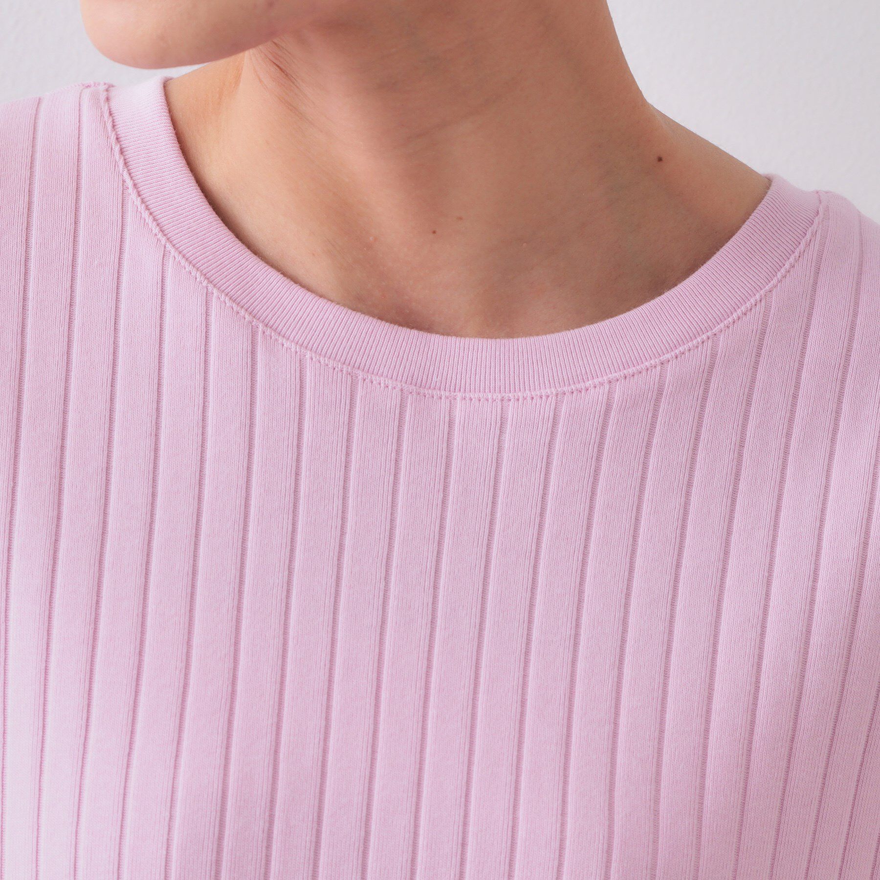 OPAQUE.CLIP「ワイドリブフレンチTシャツ【洗濯機洗い可】」|Tシャツ・カットソー|