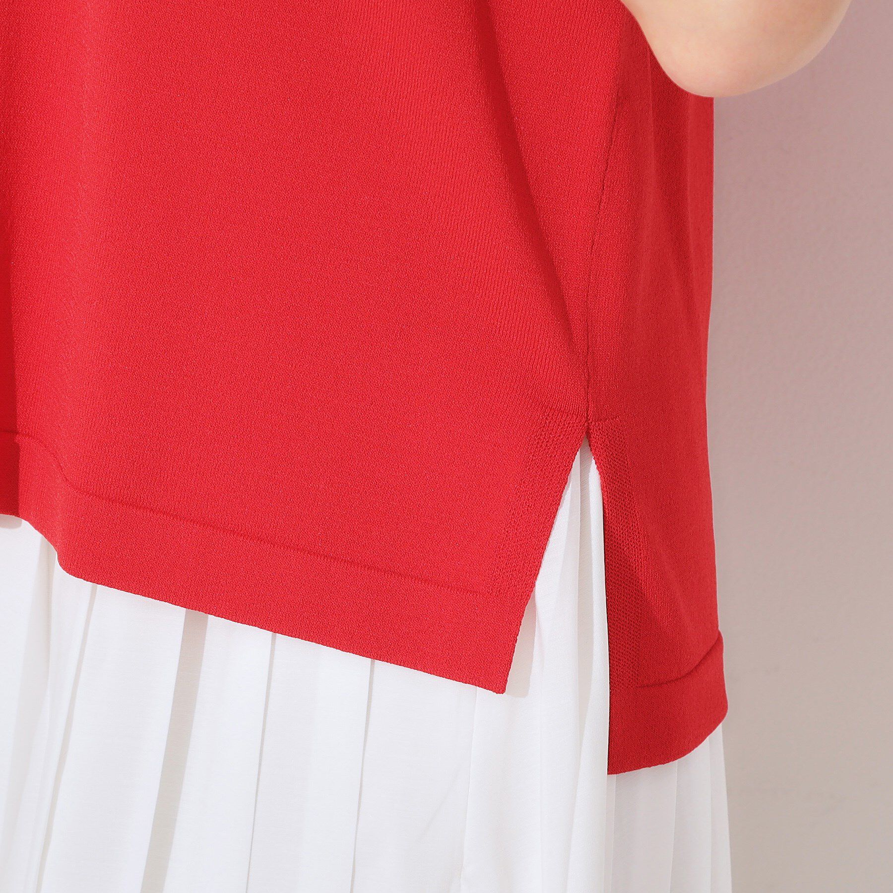 OPAQUE.CLIP「スキッパーニット【UV/接触冷感/抗ピル/洗濯機洗い可】」|ニット・セーター|