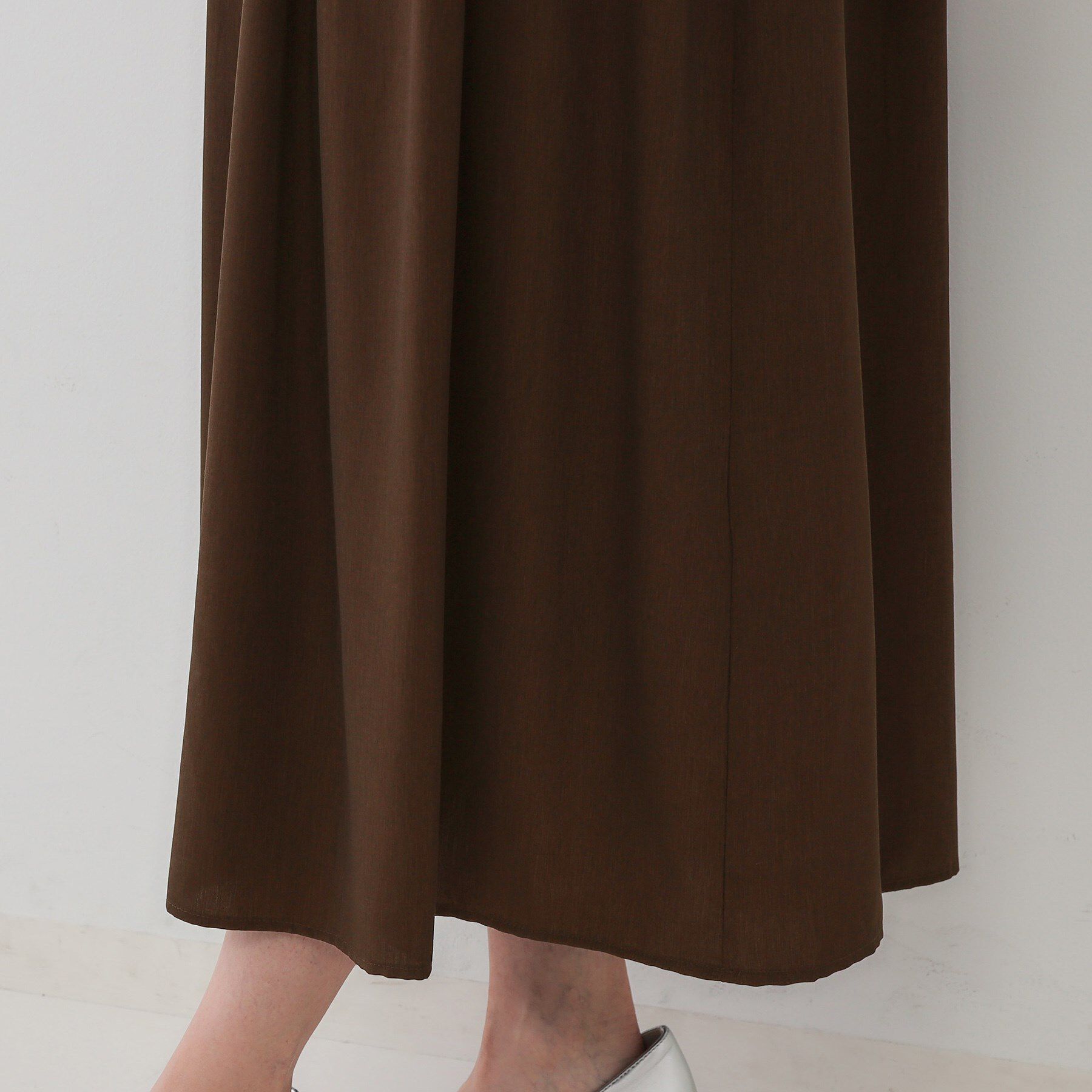 OPAQUE.CLIP「アシメドッキングフレアワンピース【洗濯機洗い可】」|ワンピース|