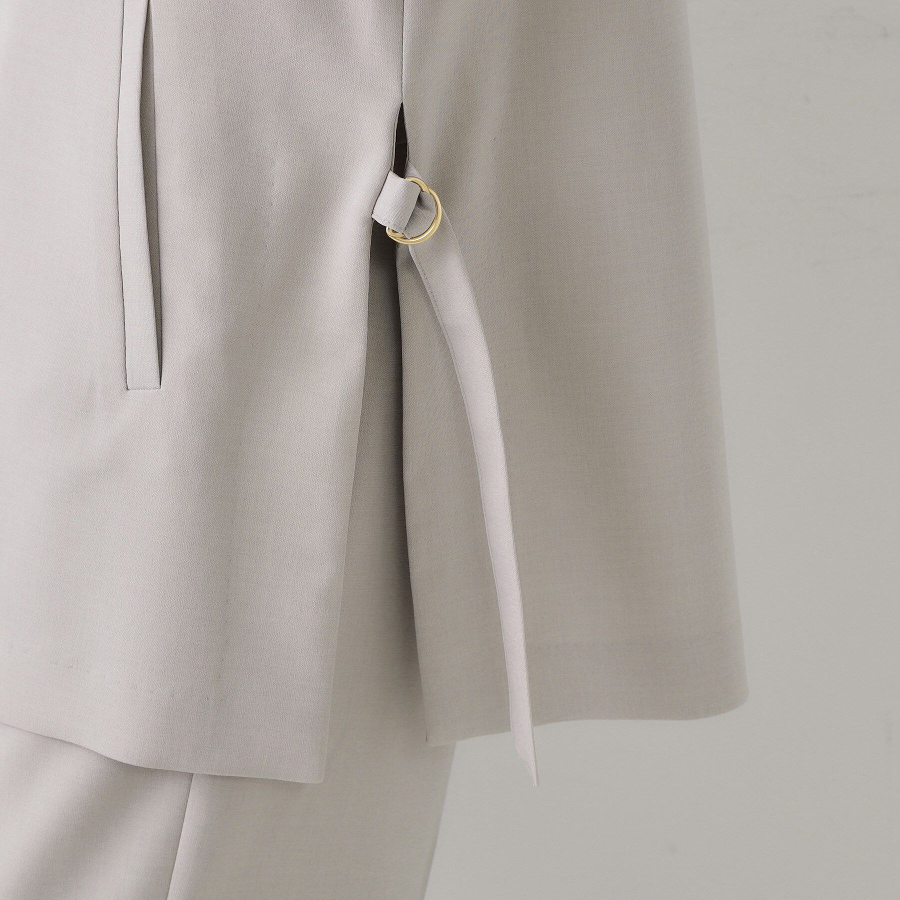 OPAQUE.CLIP「ストレッチVネックジレ/セットアップ対応【UV/接触冷感/洗濯機洗い可/抗ピル】」|ベスト・ジレ|