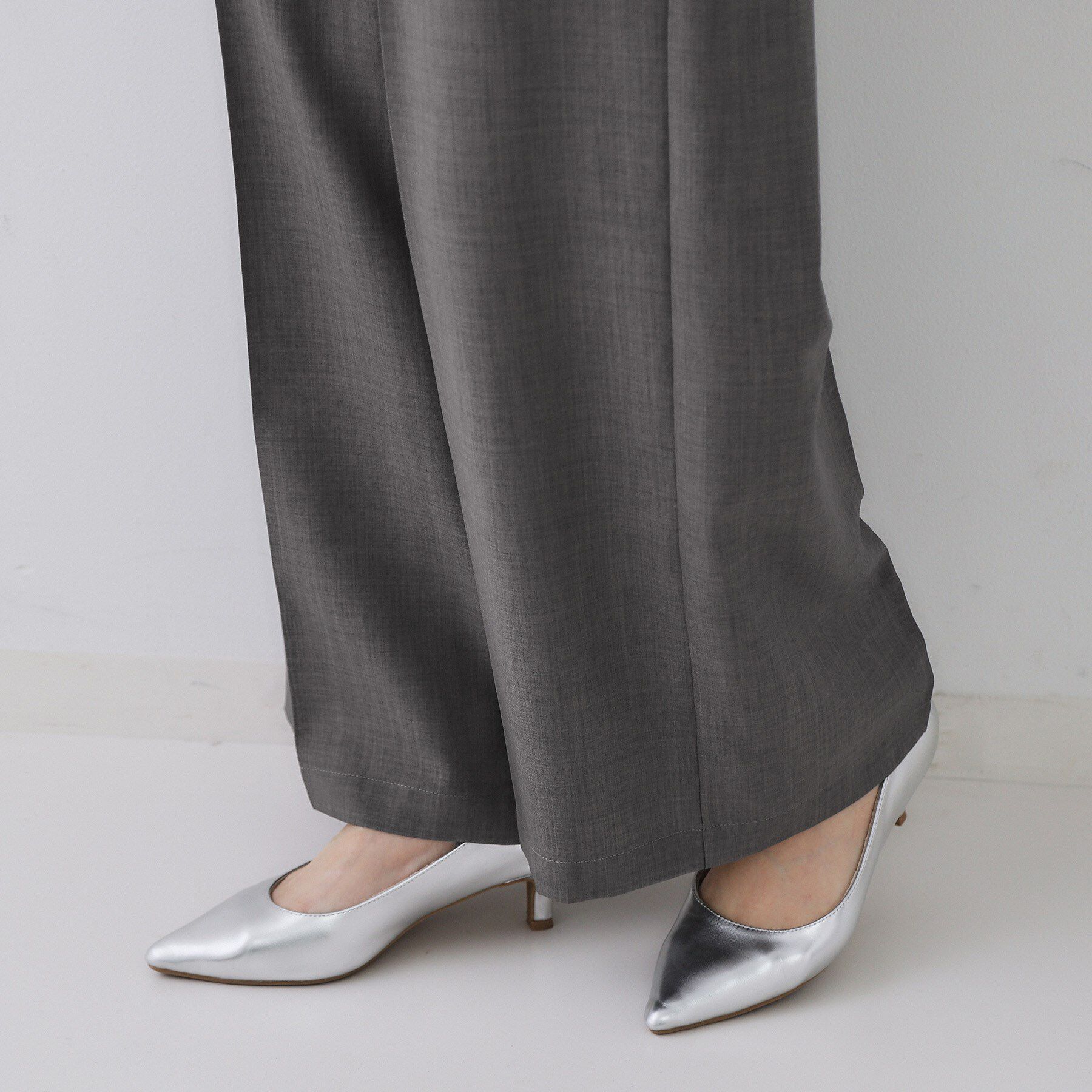 OPAQUE.CLIP「ウエストサテン使いイージーワイドパンツ【洗濯機洗い可】」|その他|