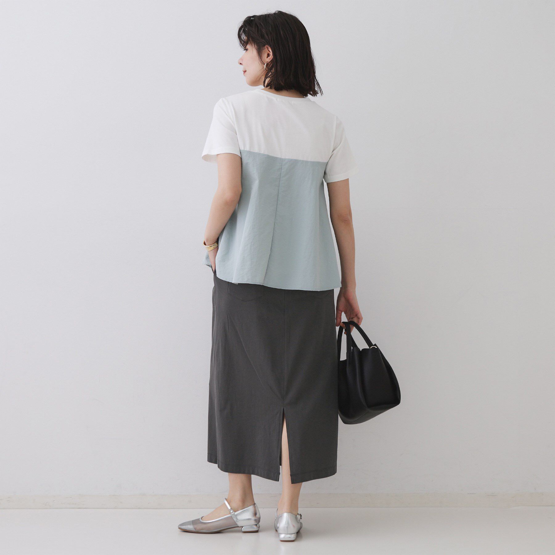 OPAQUE.CLIP「イージーナロースカート/セットアップ対応【UVケア/接触冷感/洗濯機洗い可】」|スカート|