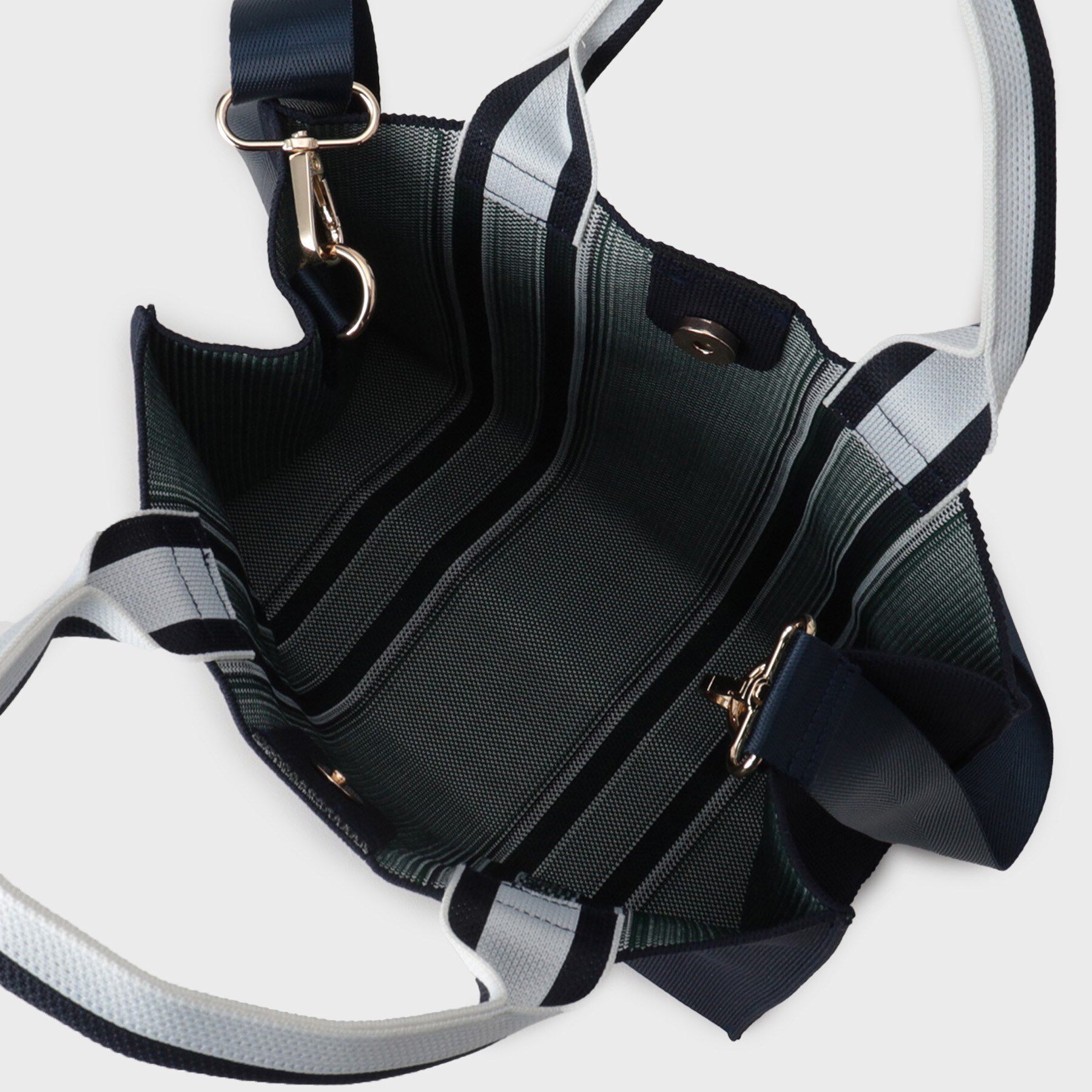 OPAQUE.CLIP「【2WAY】ラインハンドルスクエアニットミドルトートバッグ」|トートバッグ|