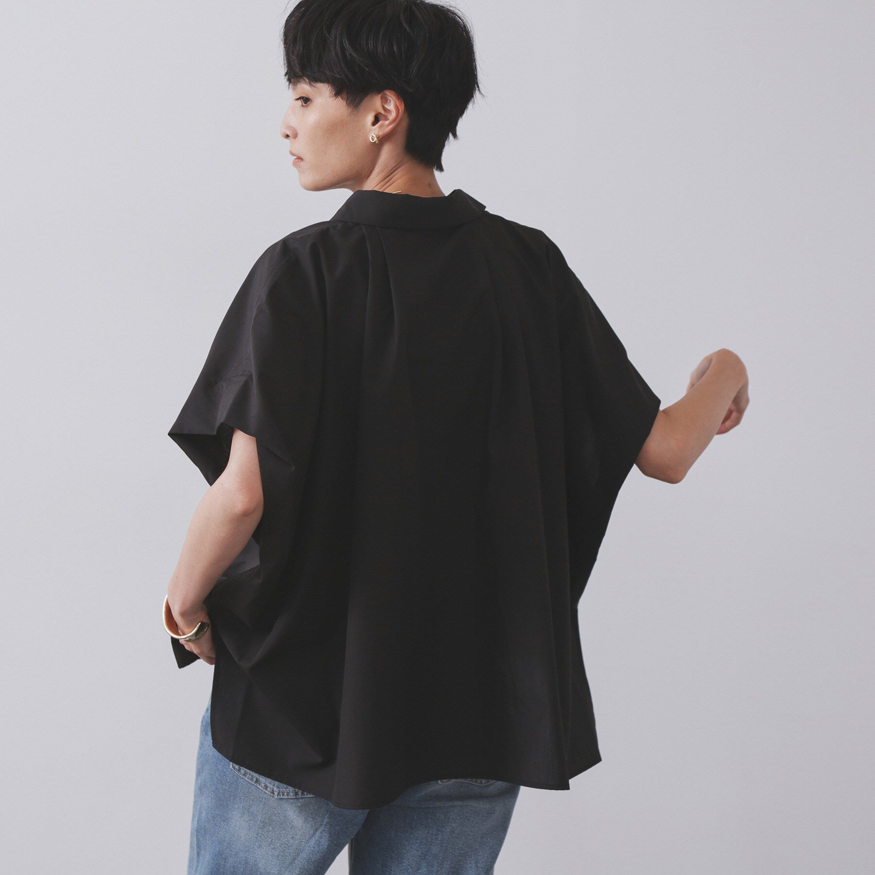 OPAQUE.CLIP「《andGIRL掲載》リラクシーシャツ【洗濯機洗い可】」|シャツ・ブラウス|