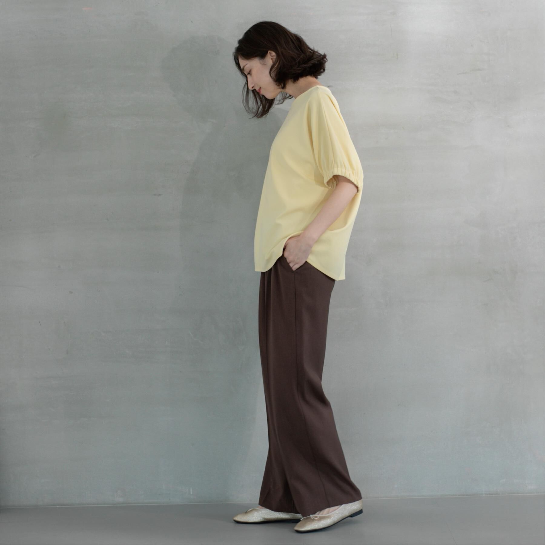 OPAQUE.CLIP「ラメストライプイージーワイドパンツ/セットアップ可【洗濯機洗い可/防シワ/吸水速乾】」|その他|