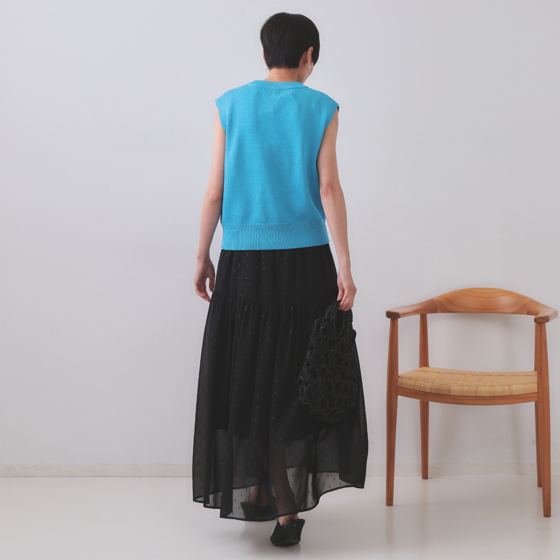 OPAQUE.CLIP「変形ブロンズボタンニットベスト【洗濯機洗い可】」|ベスト・ジレ|