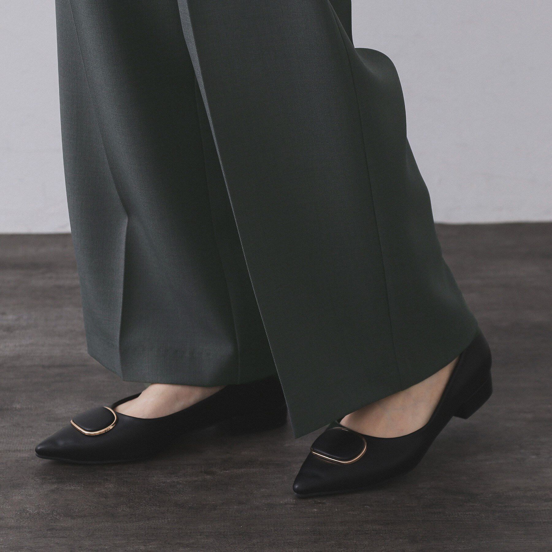 OPAQUE.CLIP「《SS-LLサイズ》ストレッチ美脚イージーワイドパンツ【防シワ/洗濯機洗い可】」|その他|