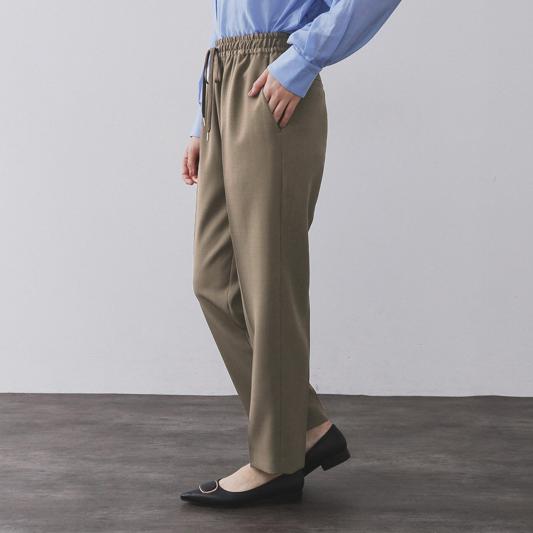 OPAQUE.CLIP「ストレッチ美脚イージーテーパードパンツ【防シワ/洗濯機洗い可】」|その他|