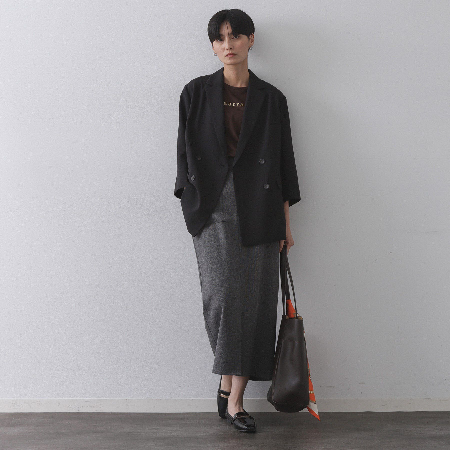 OPAQUE.CLIP「リネンライクダブルジャケット【洗える】」|テーラードジャケット|