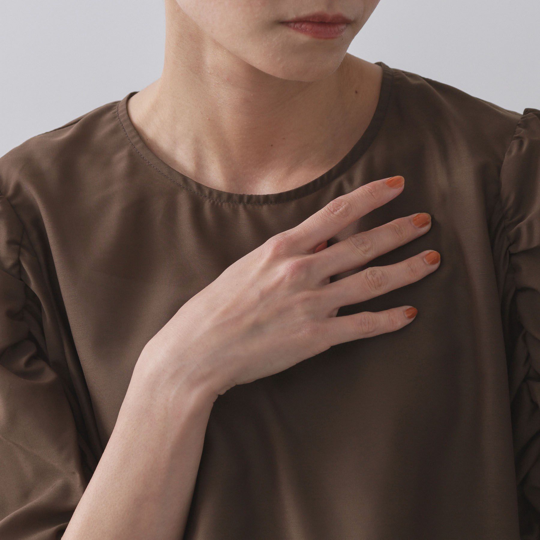 OPAQUE.CLIP「シアーボリュームスリーブブラウス【洗濯機洗い可】」|シャツ・ブラウス|