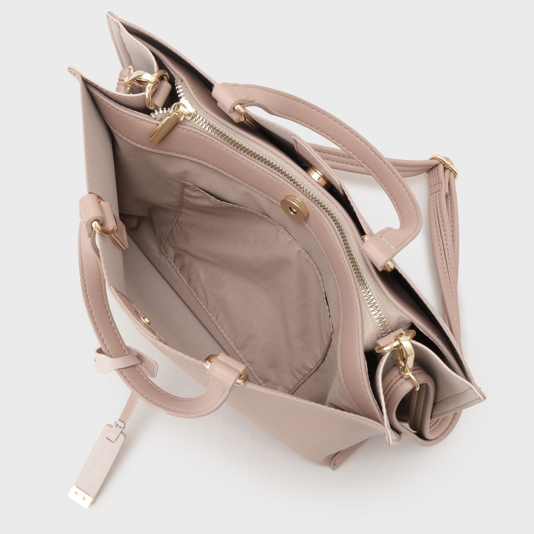 OPAQUE.CLIP「【2WAY/名品】バイカラー3層ミドルトートバッグ」|トートバッグ|