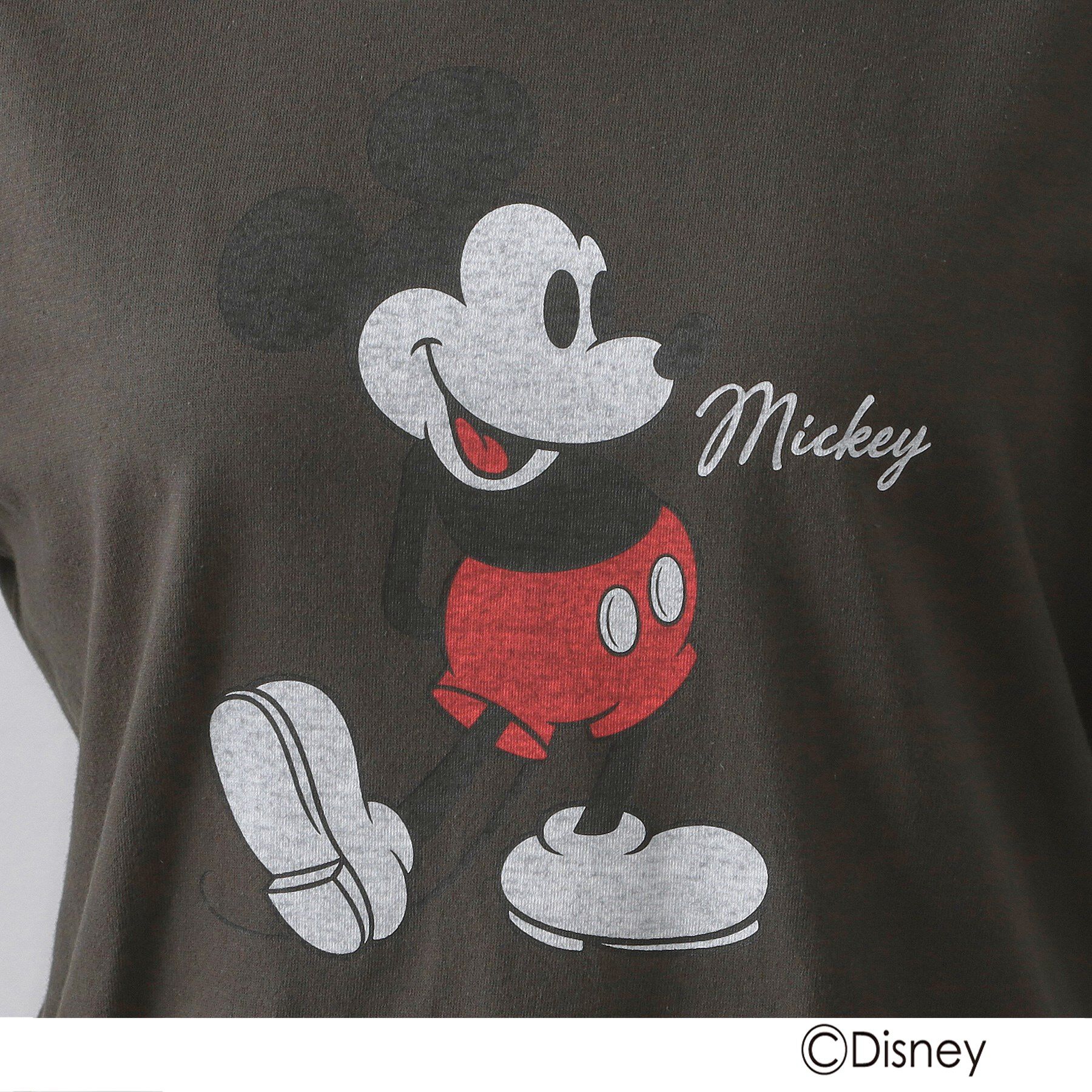 OPAQUE.CLIP「【Mickey Mouse】プリントロングTシャツ」|Tシャツ・カットソー|