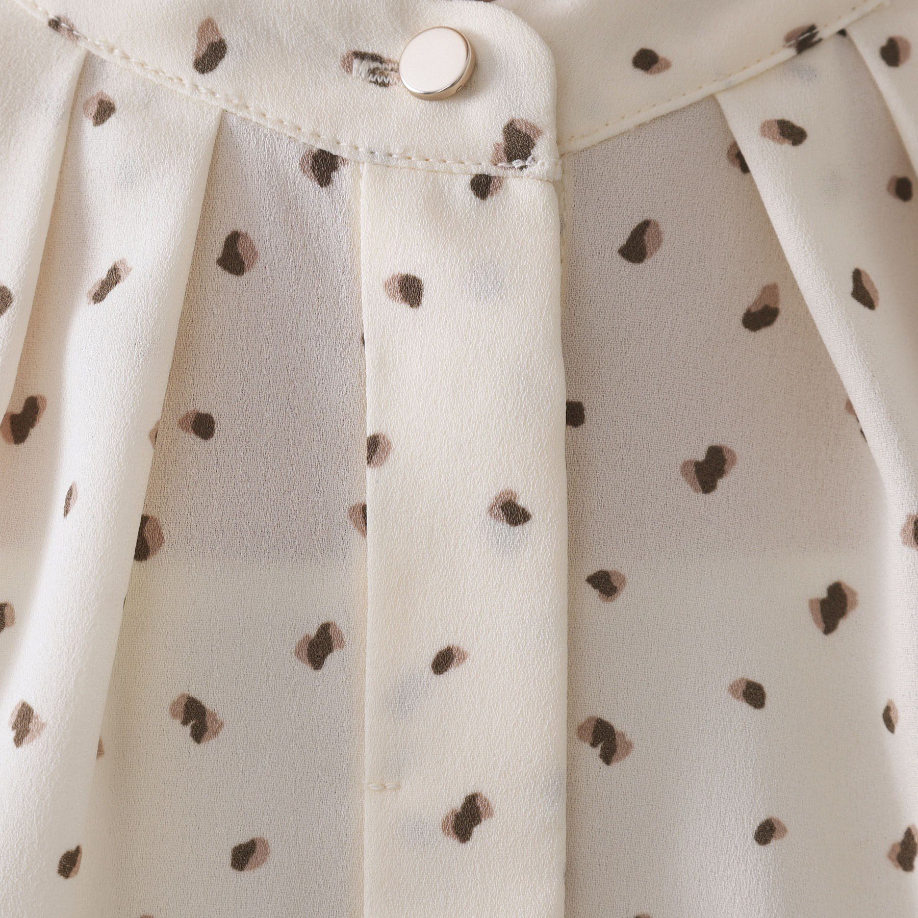 OPAQUE.CLIP「プリント柄タックデザインブラウス【洗濯機OK】」|シャツ・ブラウス|