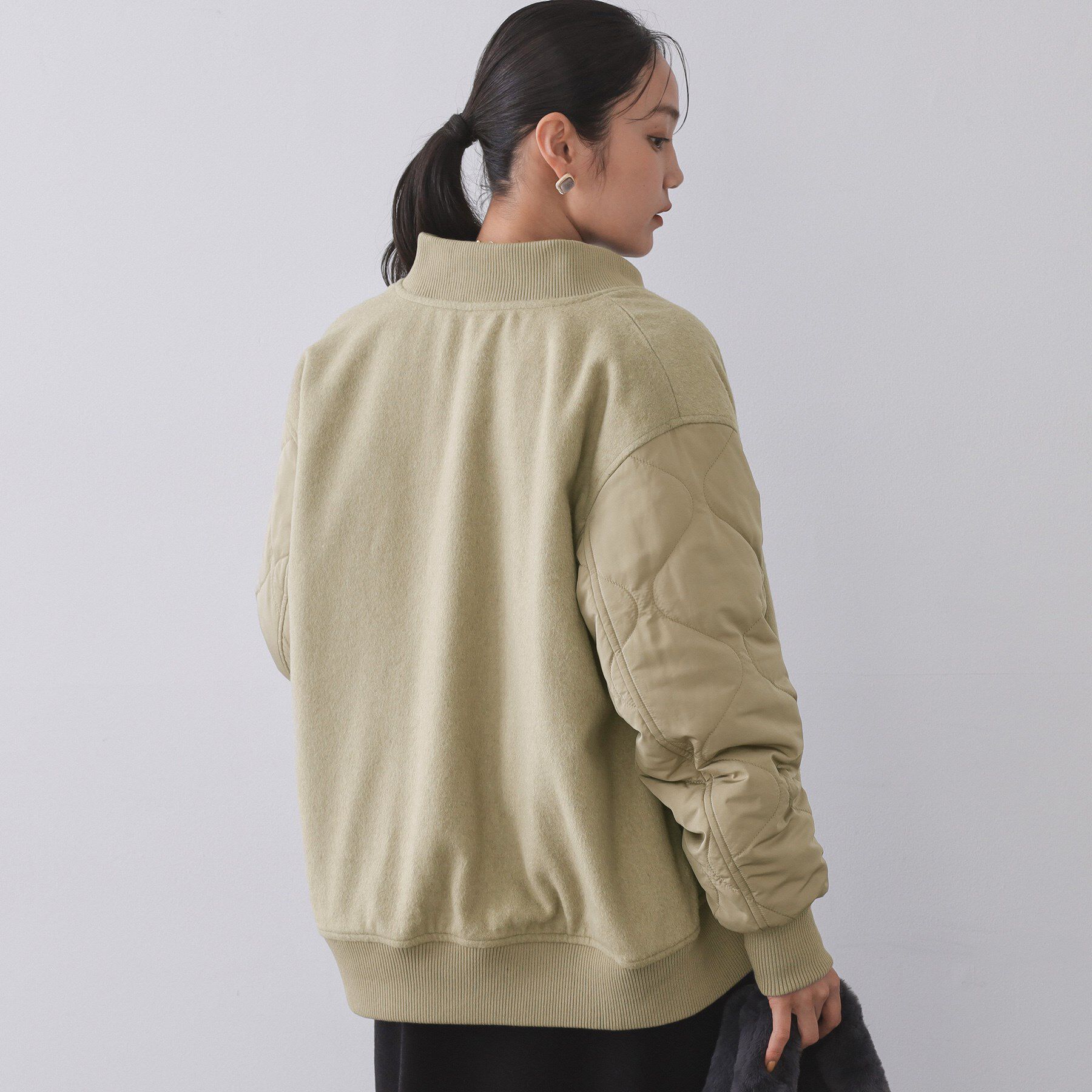 OPAQUE.CLIP「《リバーシブル》キルティングブルゾン」|ブルゾン・スタジャン|