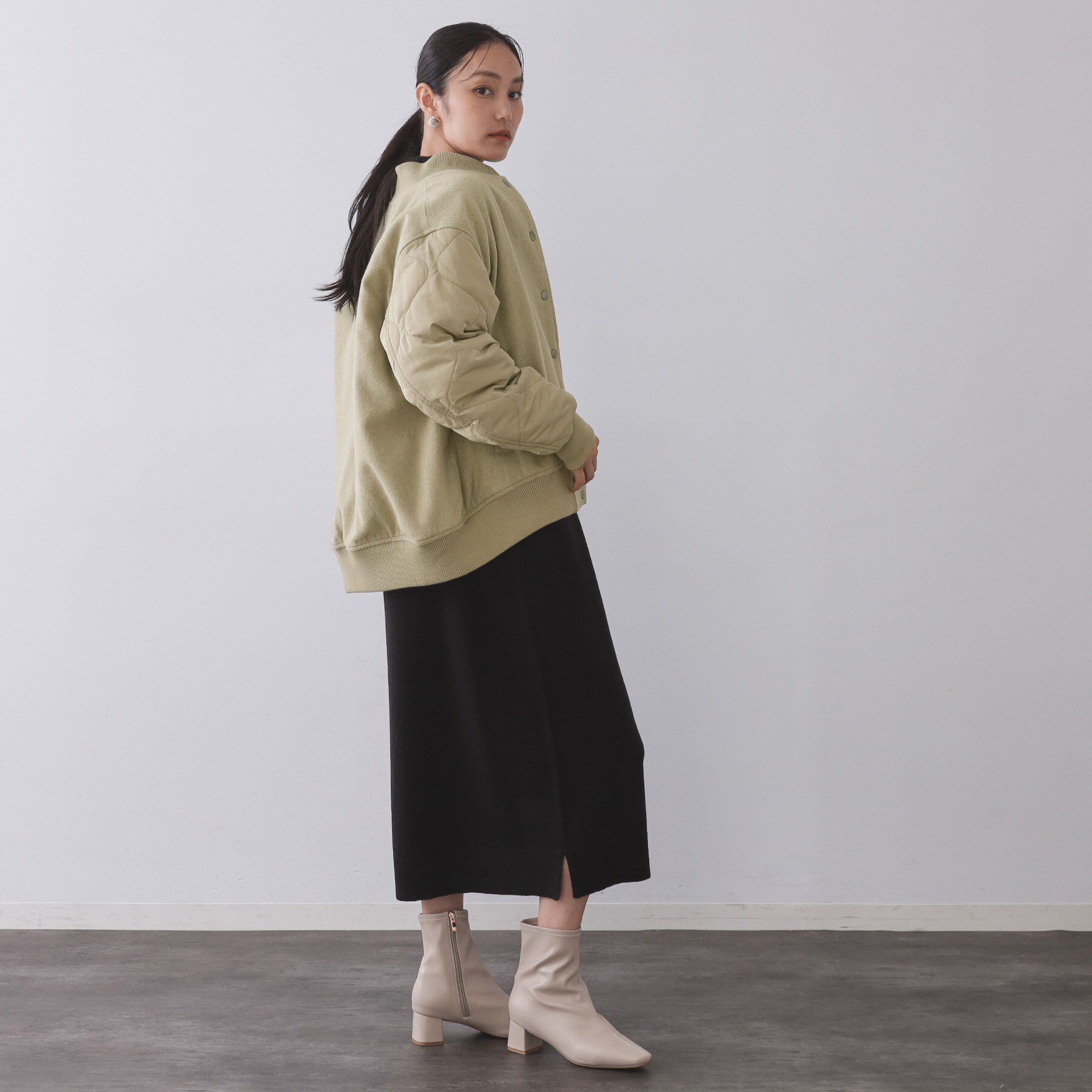 OPAQUE.CLIP「《リバーシブル》キルティングブルゾン」|ブルゾン・スタジャン|