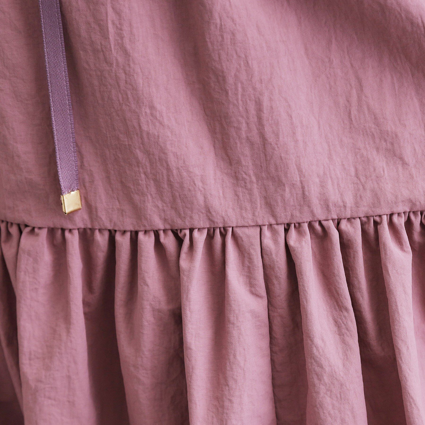 OPAQUE.CLIP「【es】ナイロンティアードマキシスカート【洗濯機OK】」|スカート|