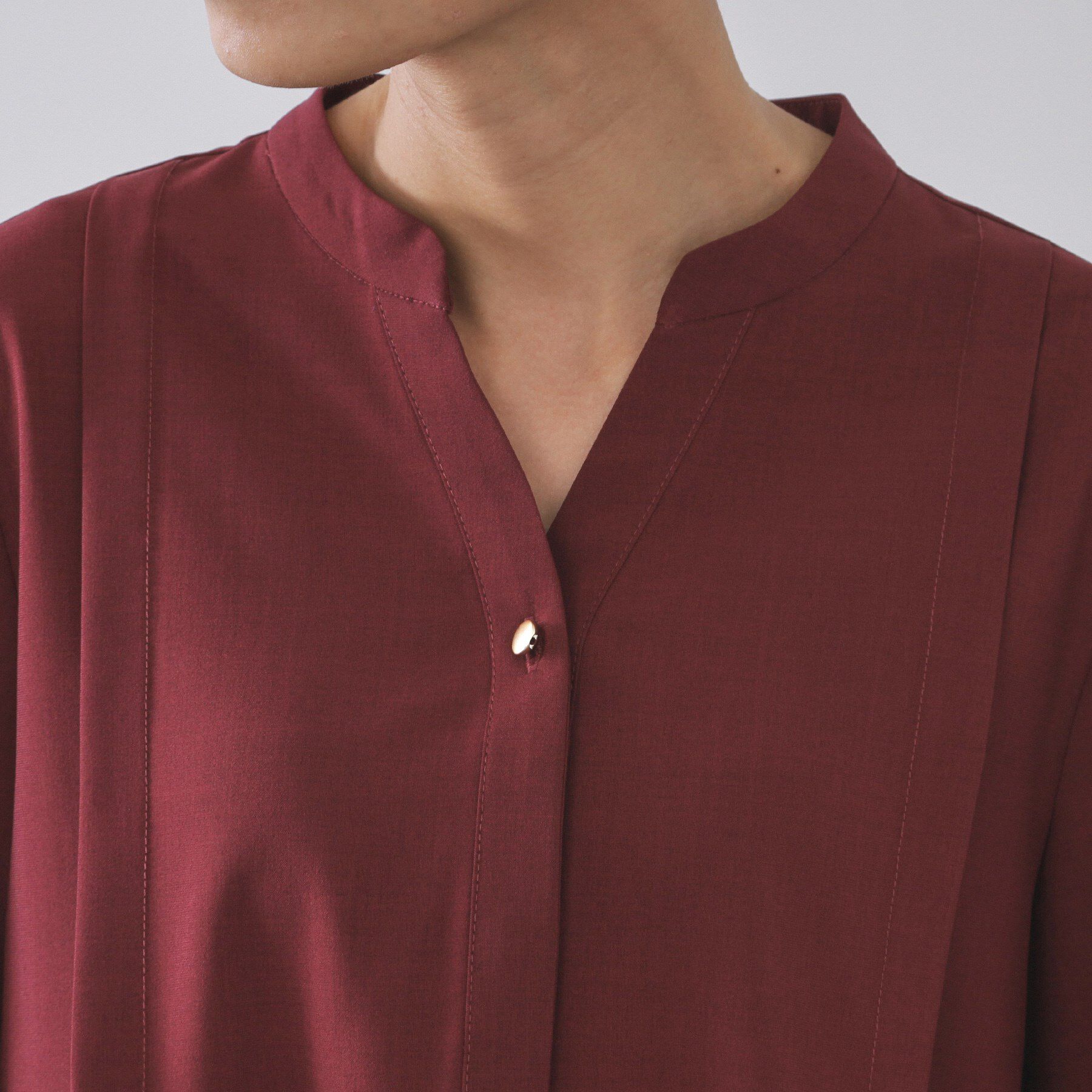 OPAQUE.CLIP「タックスキッパーブラウス【洗濯機OK】」|シャツ・ブラウス|